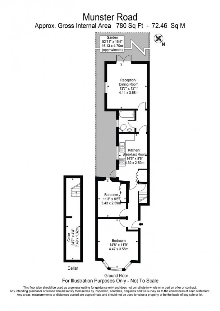 3 Bedrooms Flat to rent in Munster Road, Fulham SW6