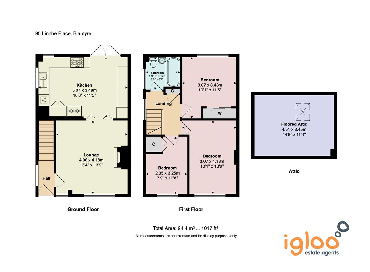 95, Linnhe Place, Blantyre floorplan