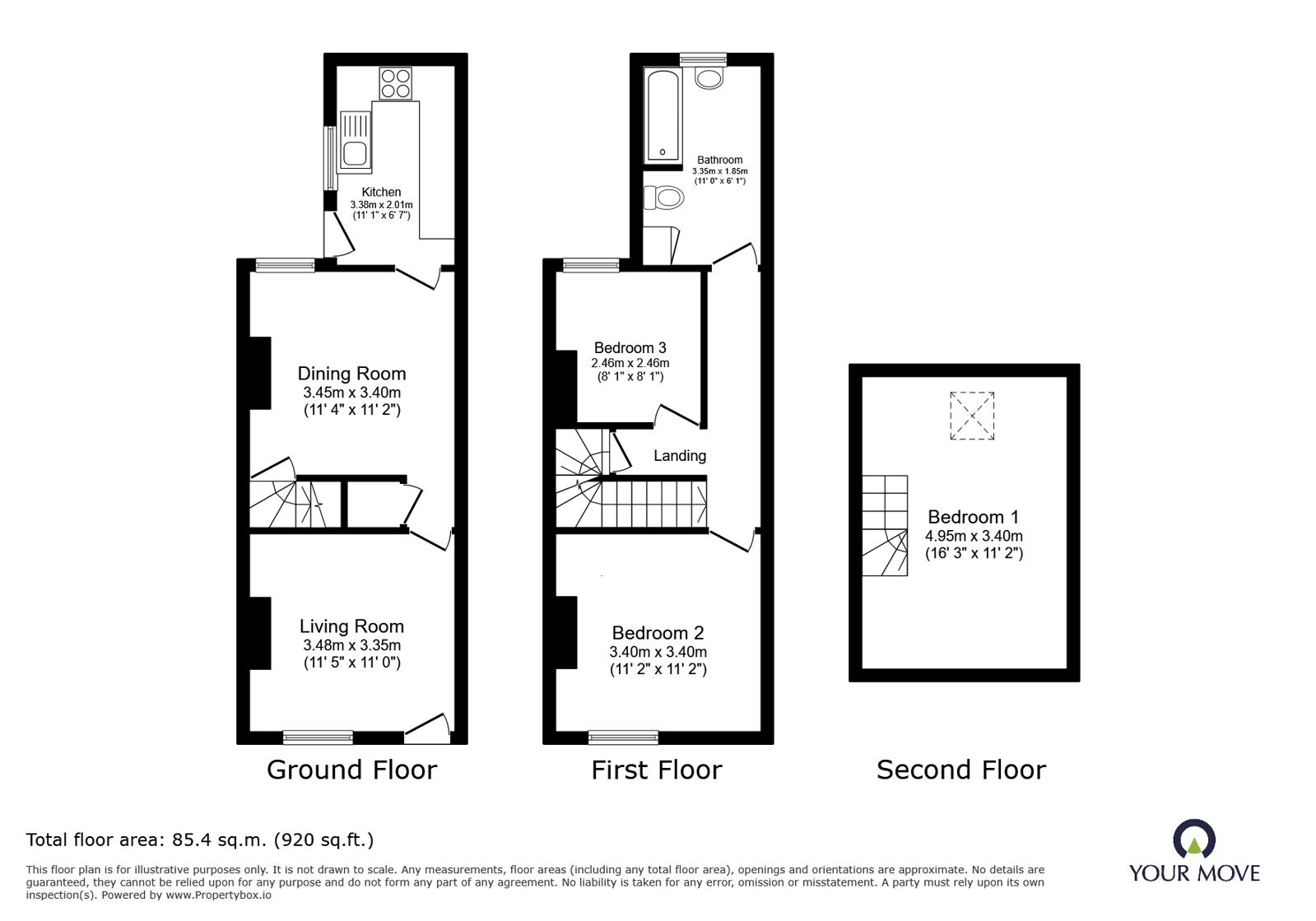 Burr Lane, Derbyshire floorplan