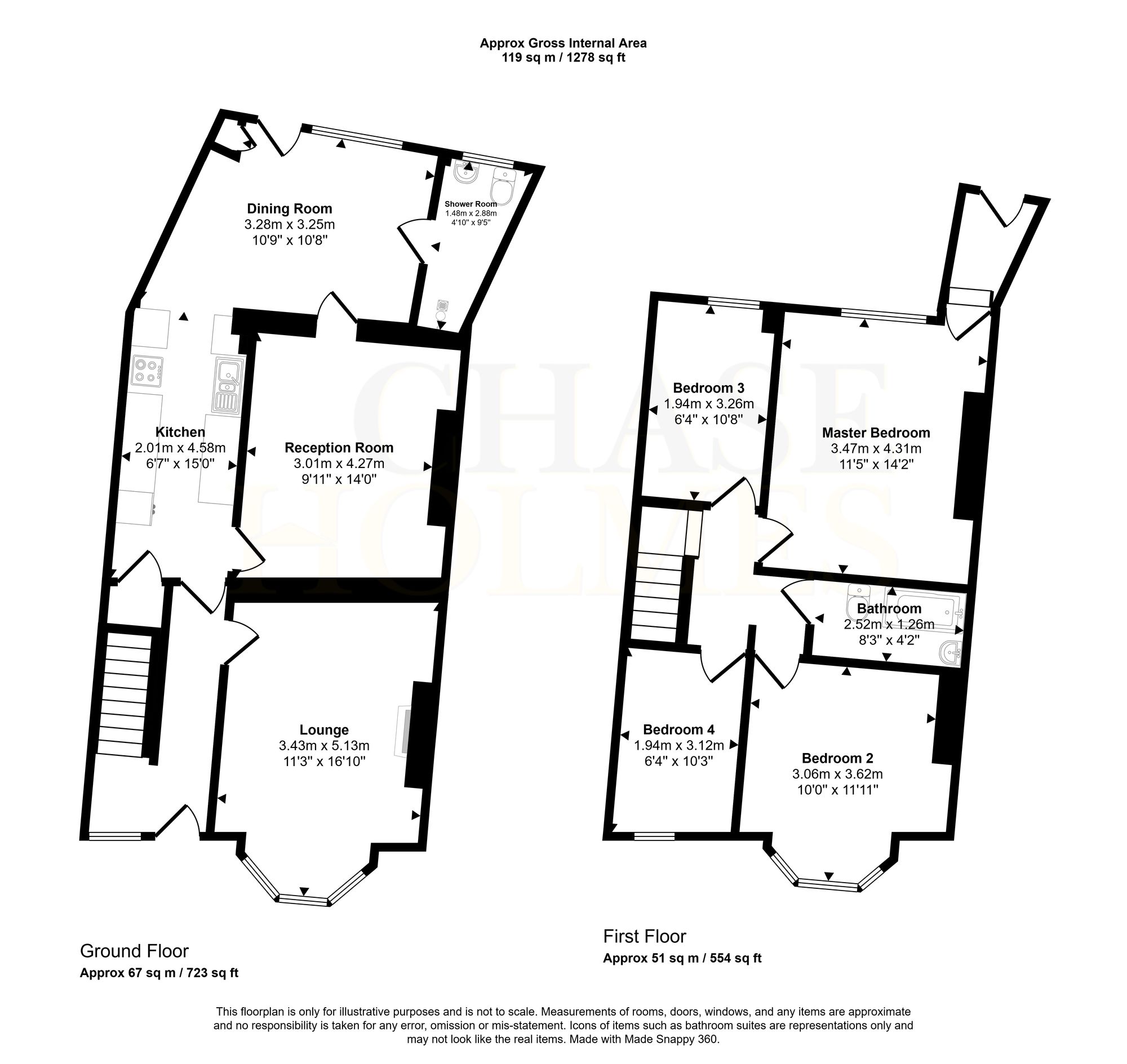 192 Ashley Road, South Shields floorplan