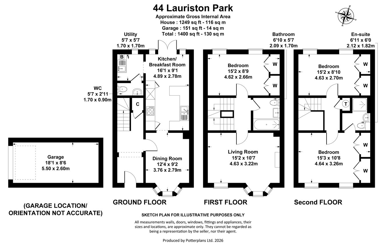 44, Lauriston Park, Cheltenham floorplan