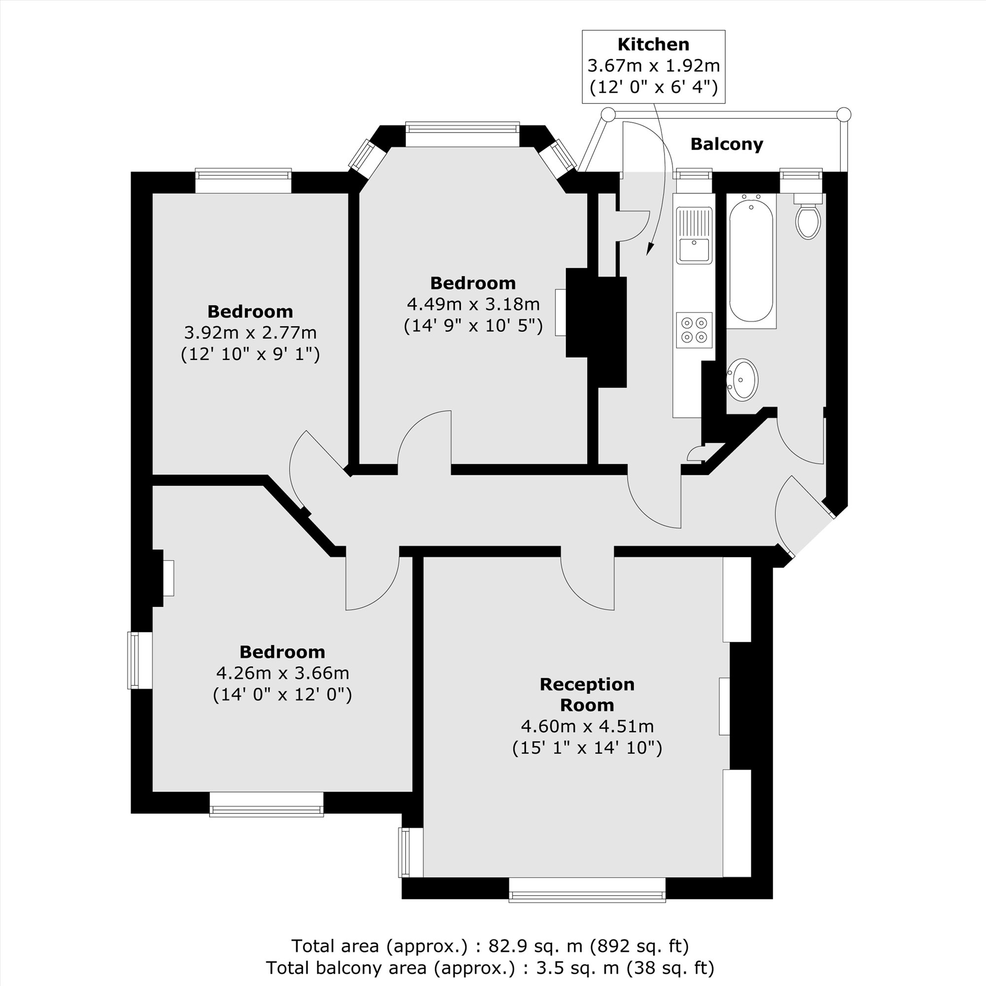 24, Muswell Hill Road, London floorplan
