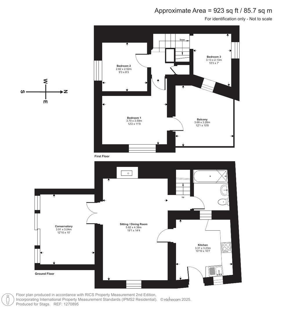 Chy An Bras, Porthallow, Helston floorplan