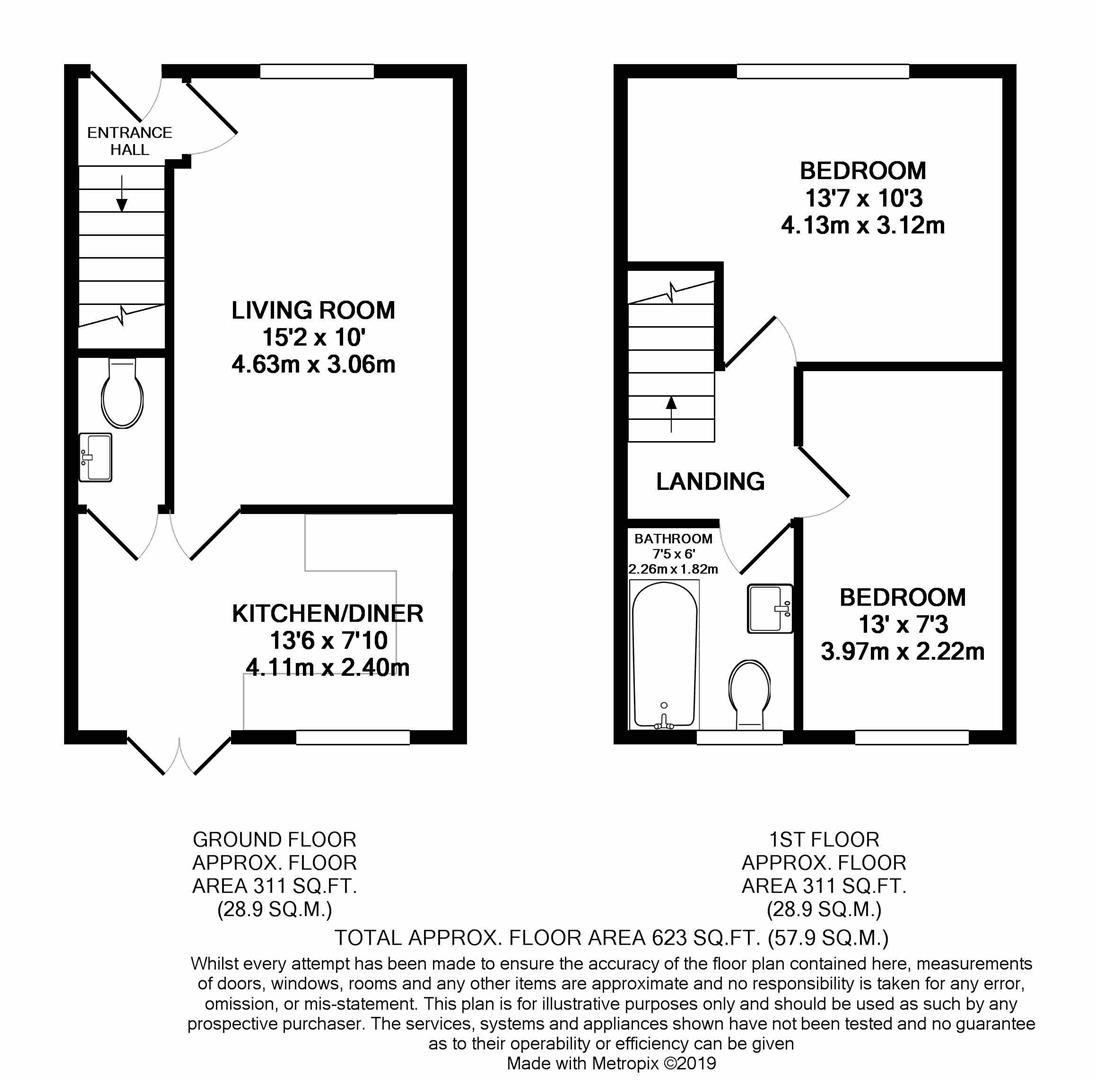 2 Bedrooms Semi-detached house for sale in Masefield Avenue, Holmewood, Chesterfield S42
