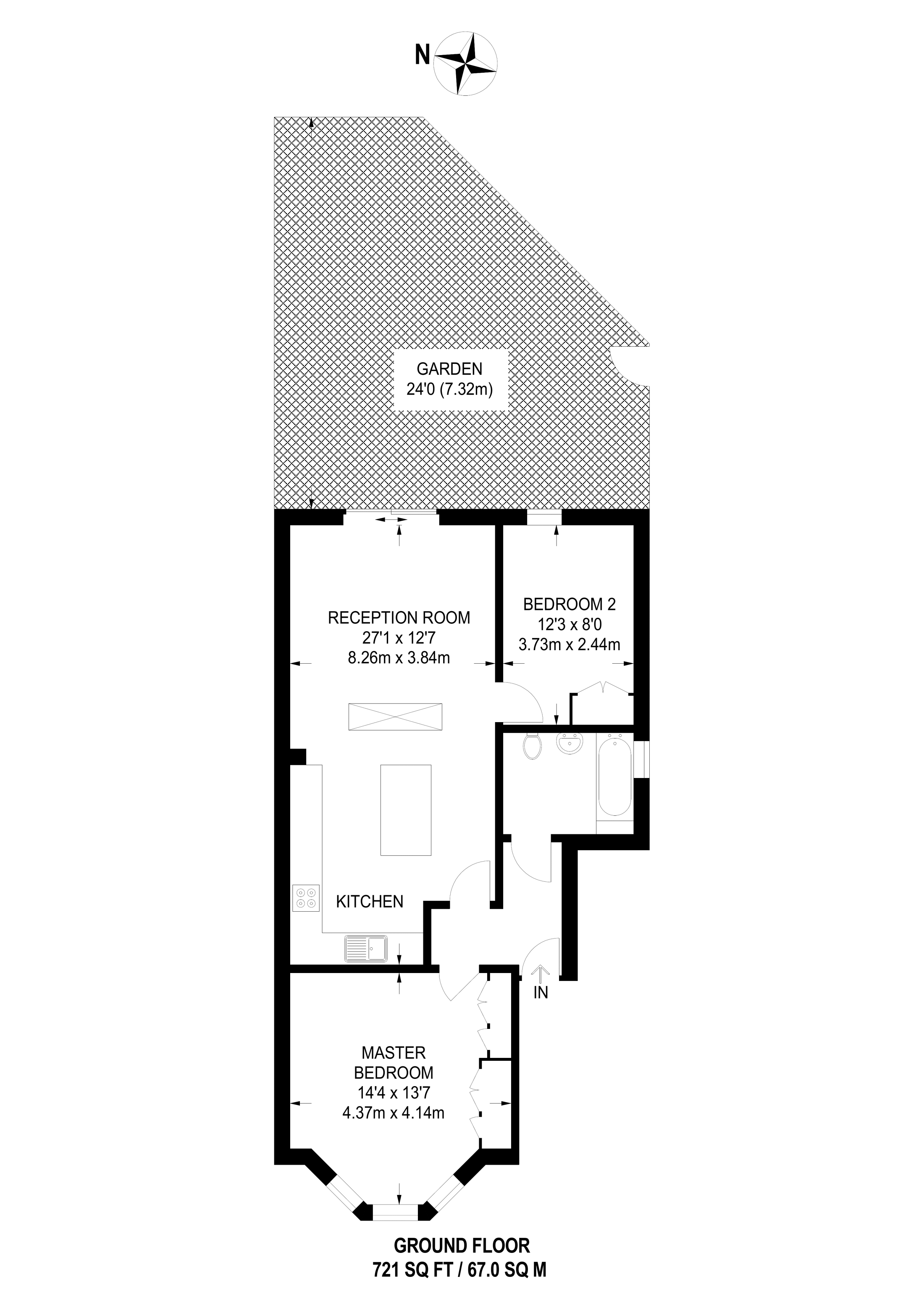 2 Bedrooms Flat to rent in Fishers Lane, Turnham Green, London W4