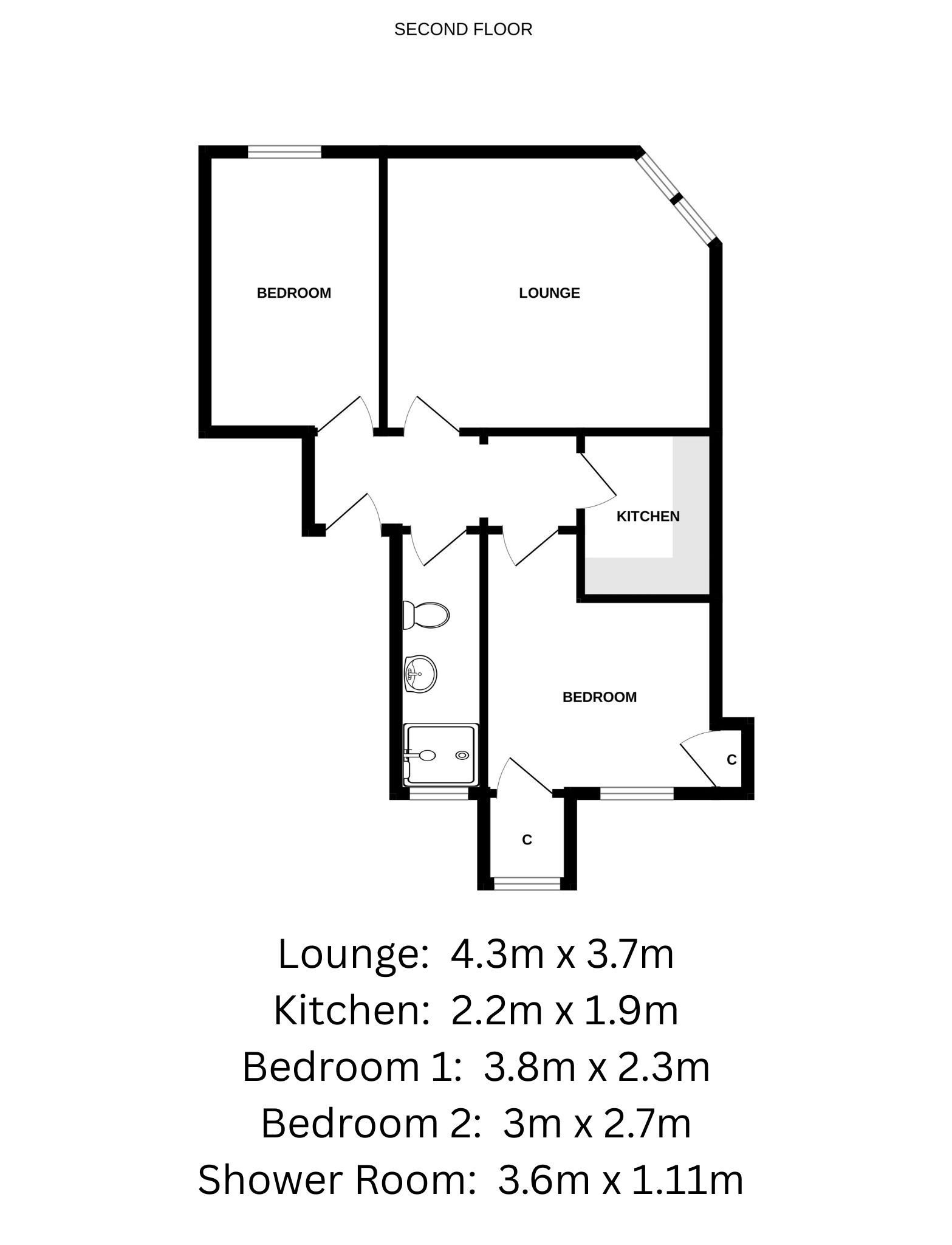 1F, Brook Street, Dundee floorplan