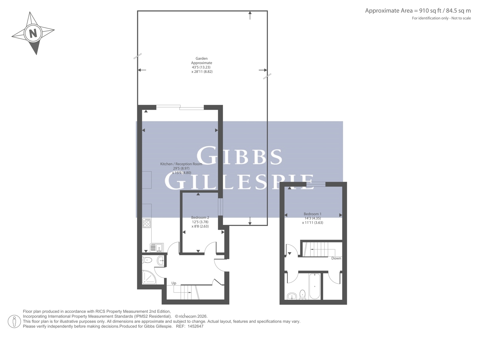 Flat 2, 92, Welldon Crescent, Harrow floorplan