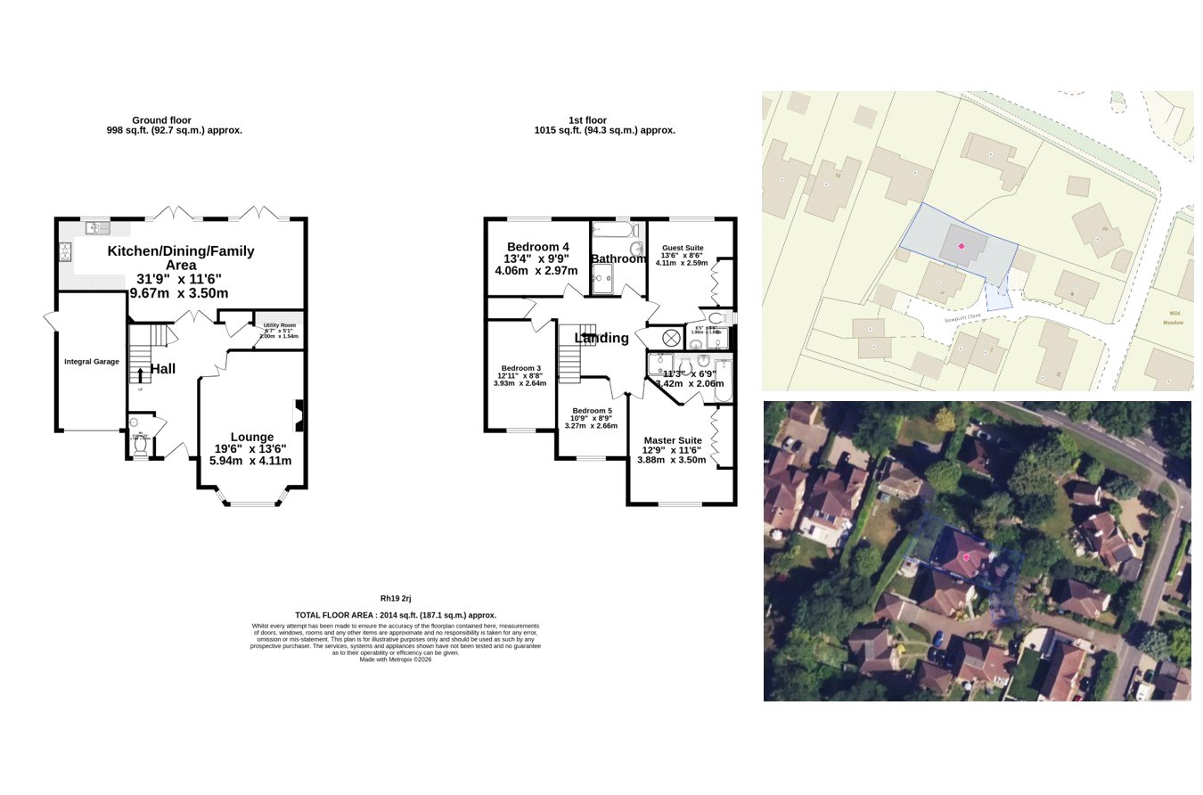 Rowplatt Close, Surrey floorplan