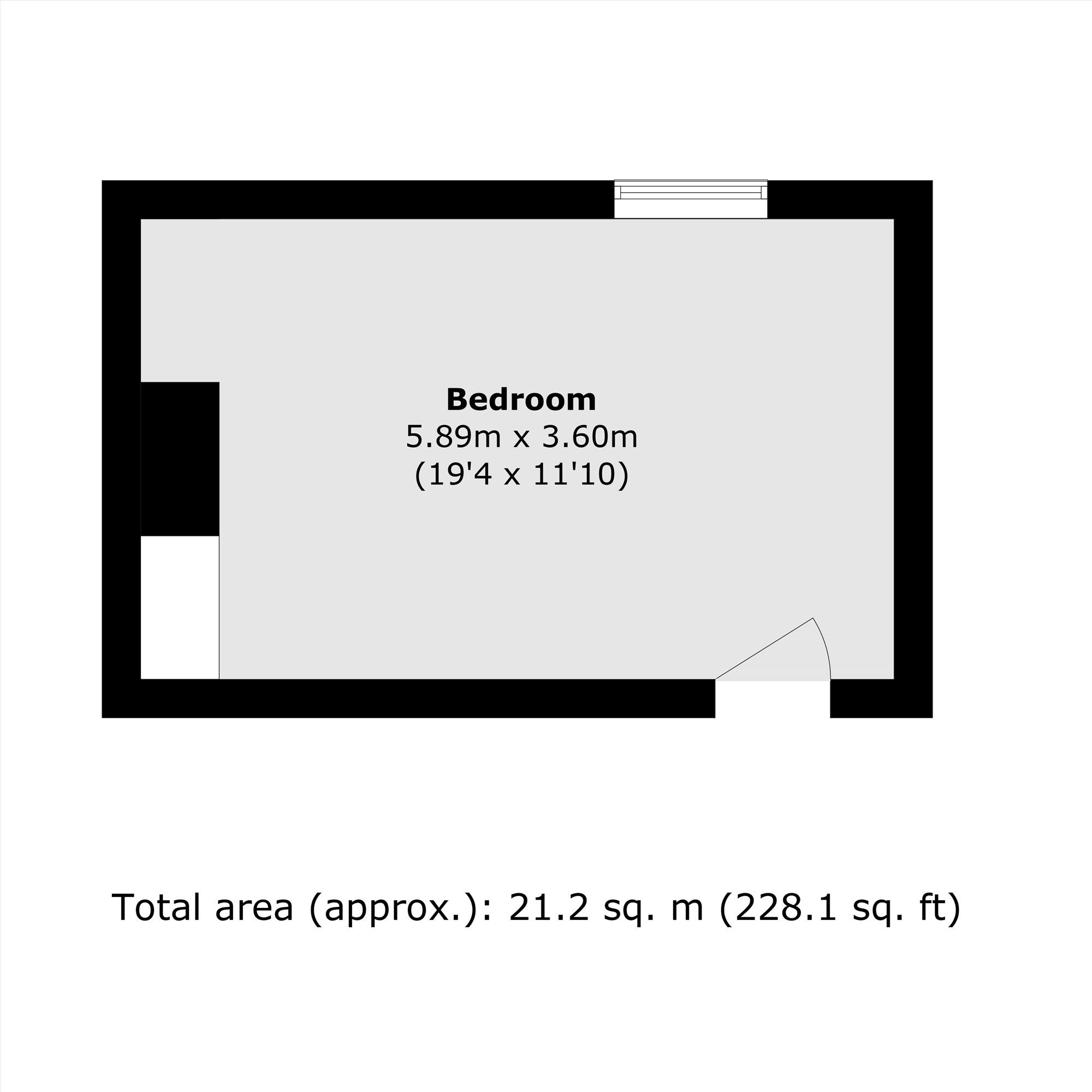 Room 4, 191A, Trafalgar Road, London floorplan