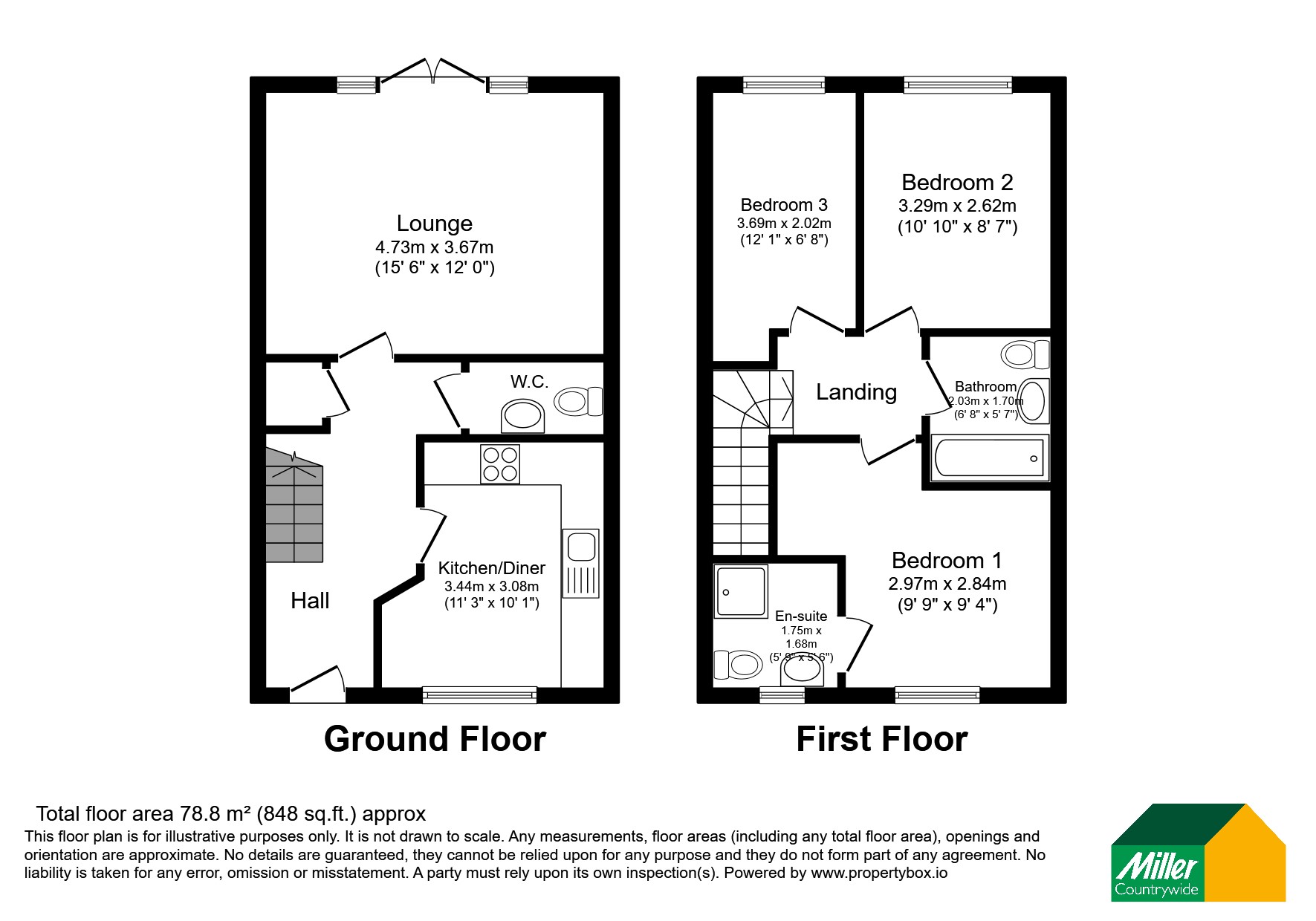 50, Oak View Road, Cornwall floorplan