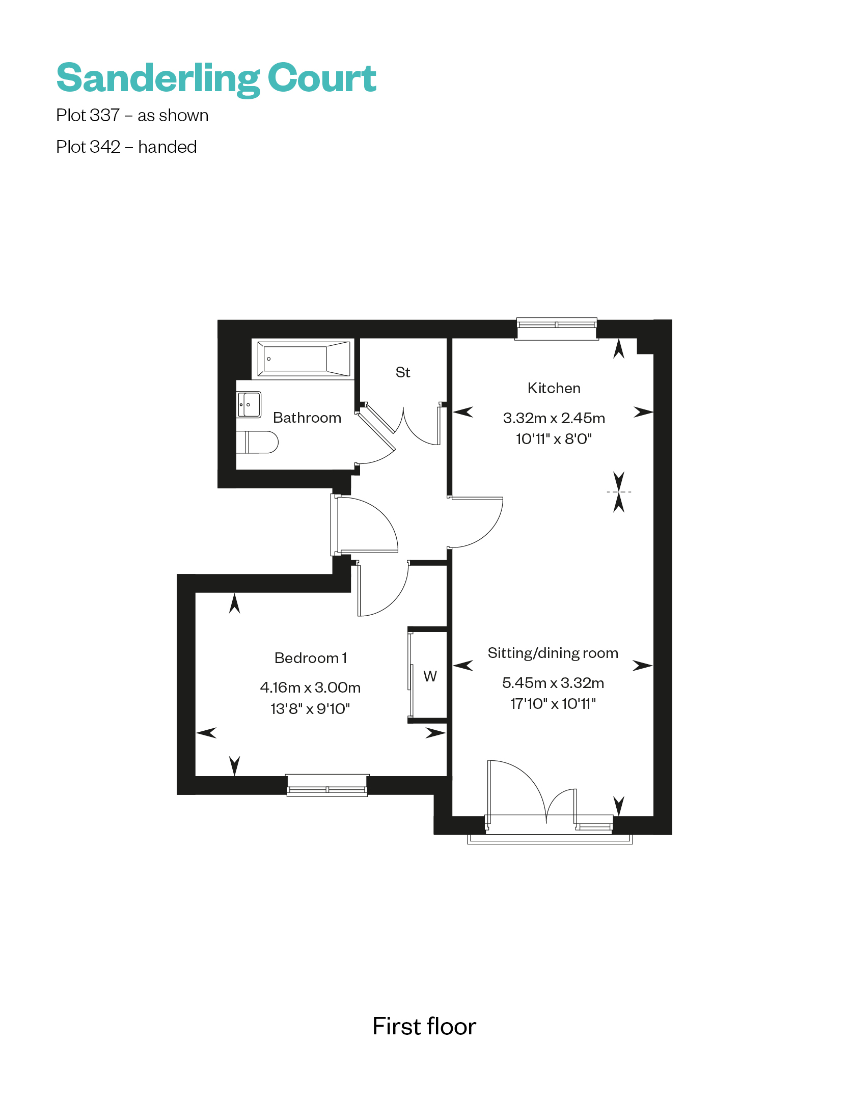 337, 18 Goshawk Road, Lancing, Bn15 9Gt floorplan