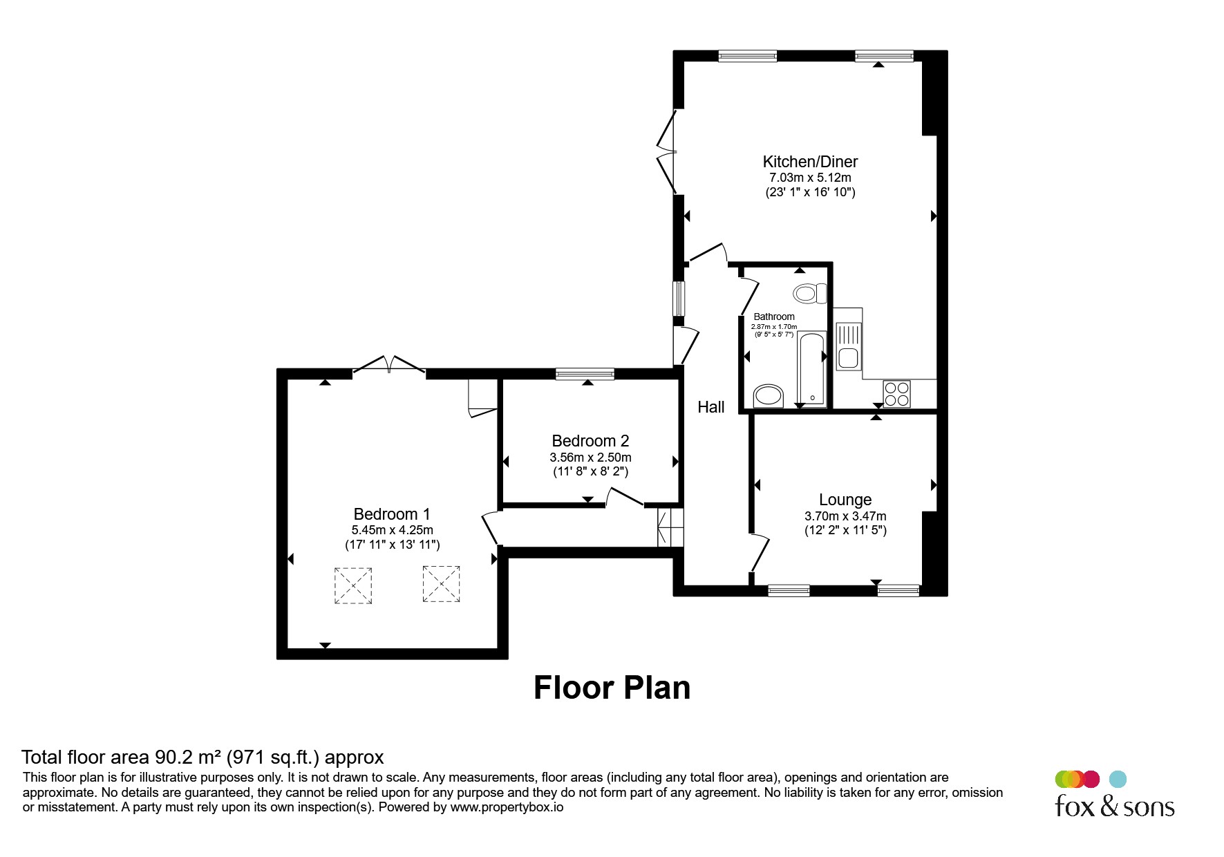 Woodrow House, 84b, Warren Road, Brighton floorplan