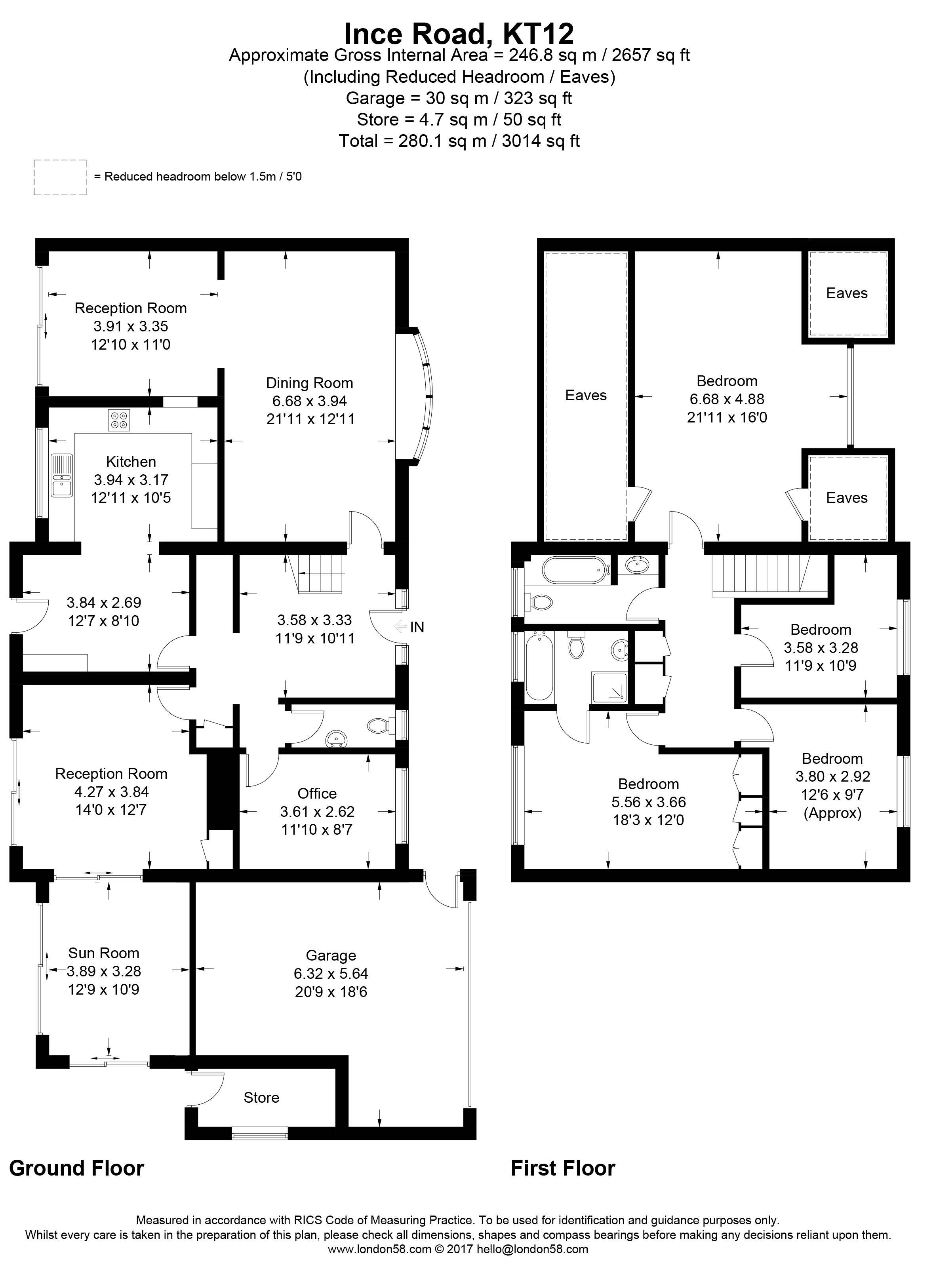 4 Bedrooms Detached house to rent in Ince Road, Burwood Park, Walton On Thames KT12