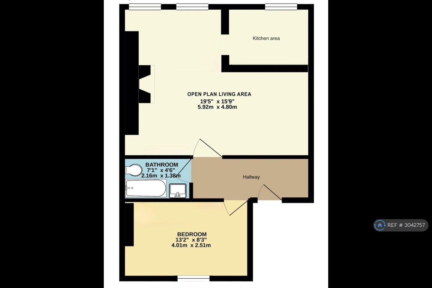 Flat, Walcot Parade, Bath floorplan