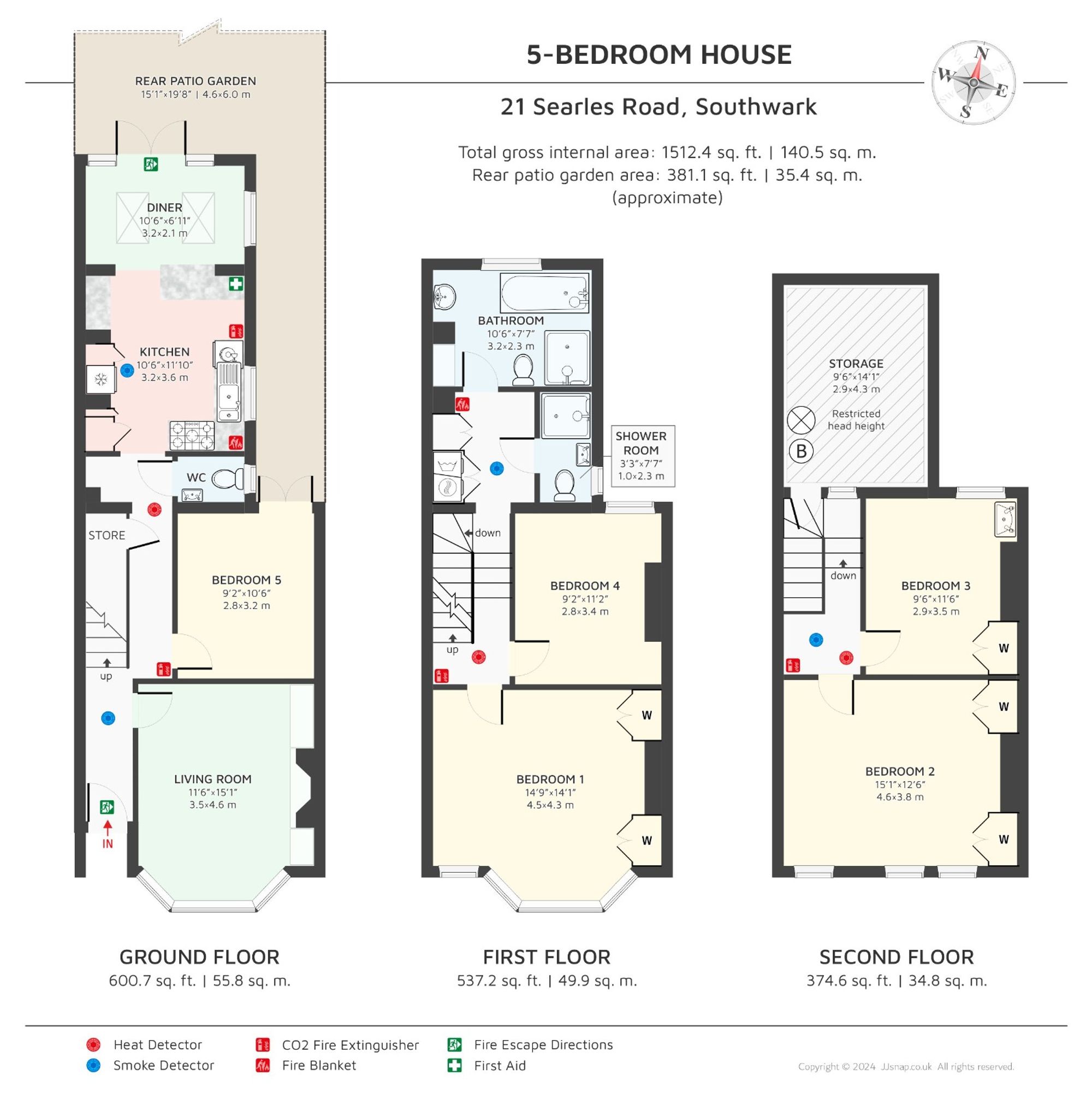 21 Searles Road, London floorplan