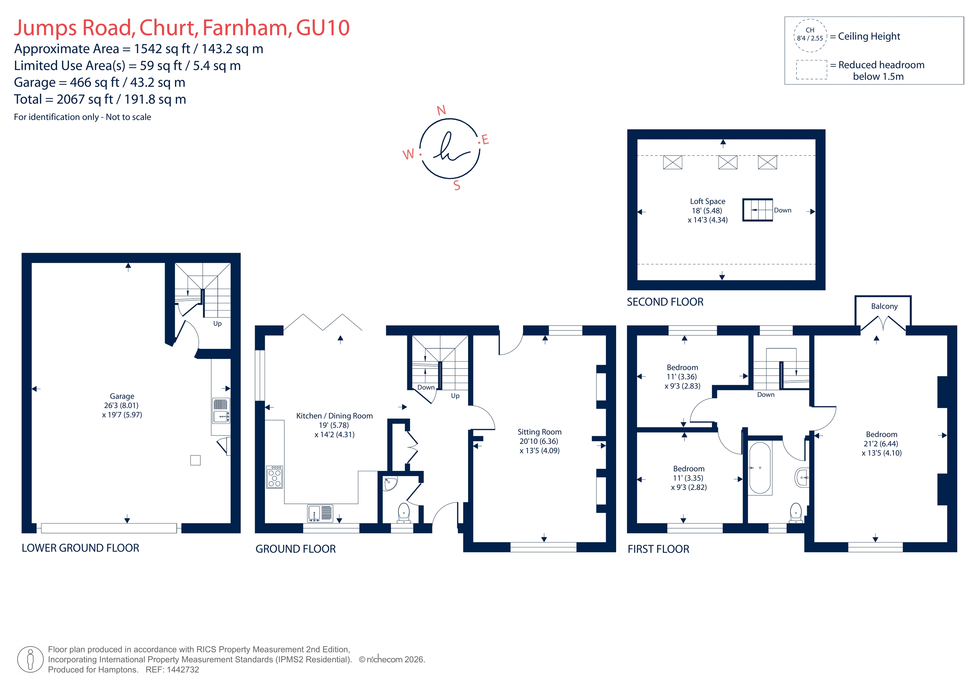 Steephanger, Jumps Road, Churt, Farnham floorplan