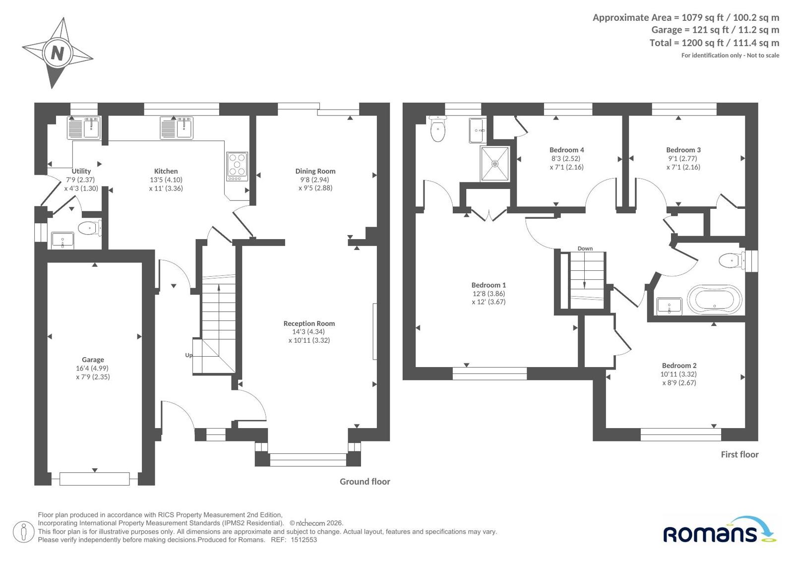 16, Juliet Gardens, Bracknell floorplan