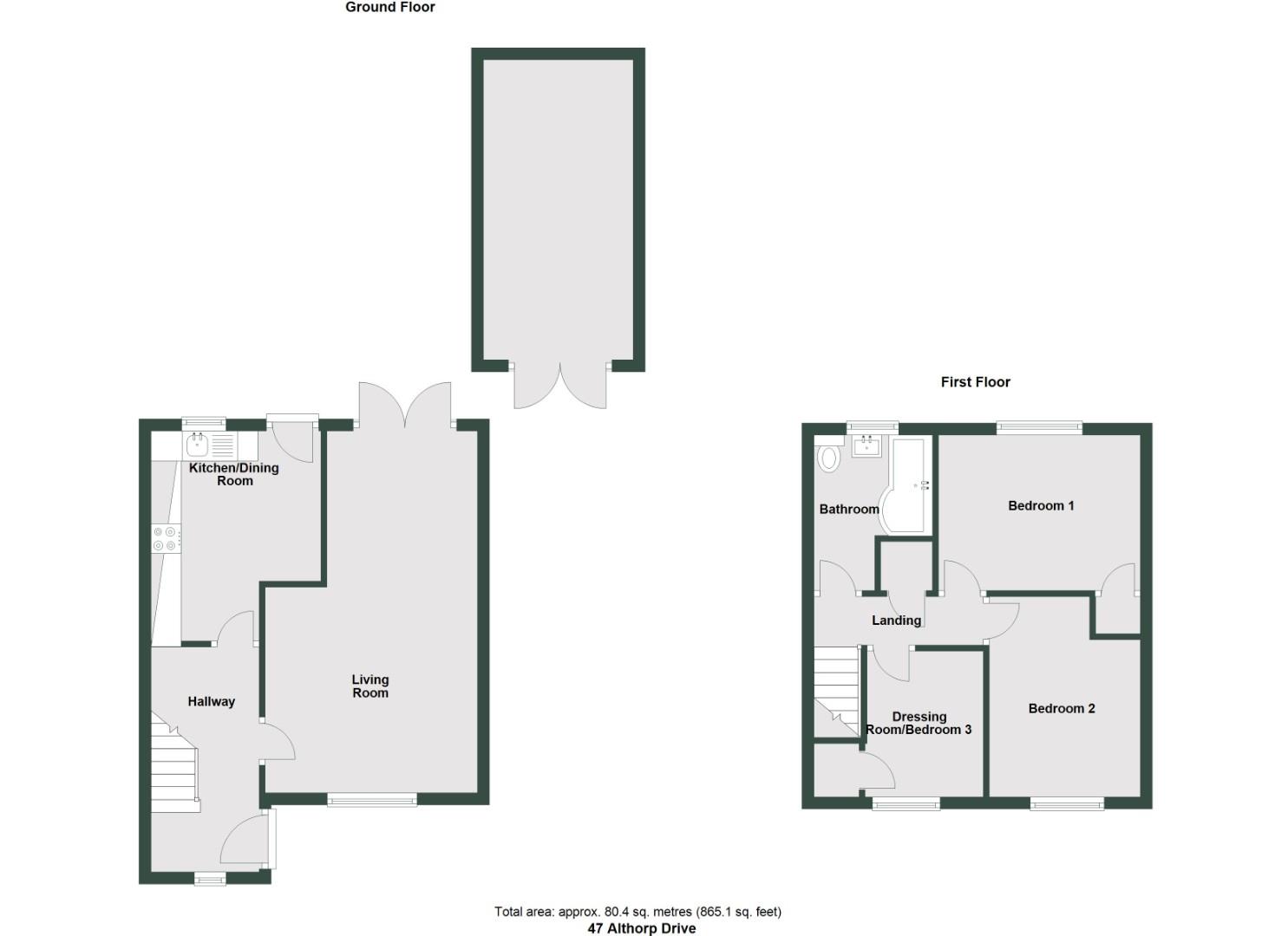 47, Althorp Drive, Penarth floorplan