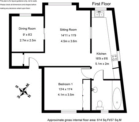 243, F3 FF, Fulham Palace Road, London floorplan
