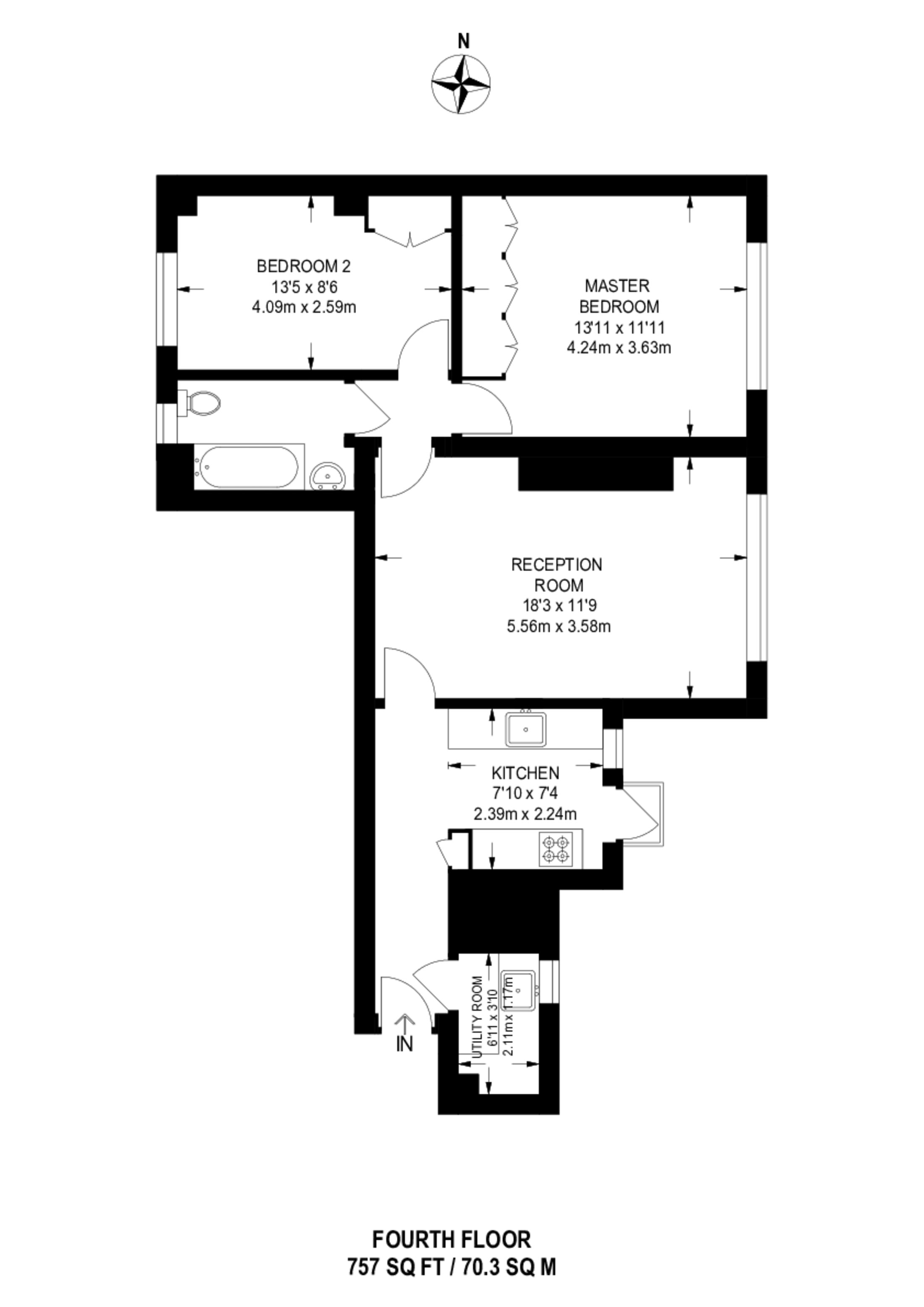 St Petersburgh Place, Notting Hill Gate floorplan