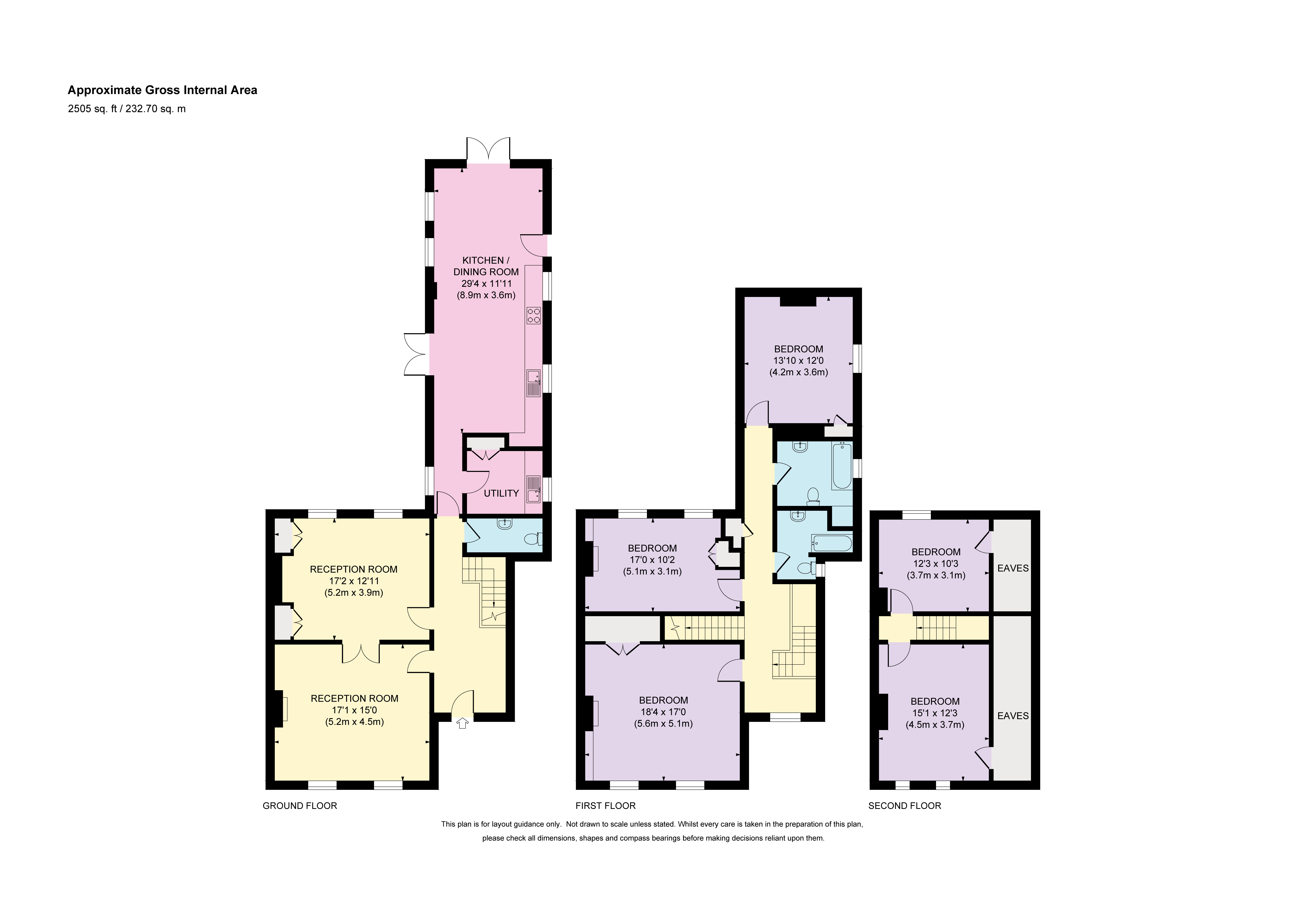 13, Palace Road, East Molesey floorplan
