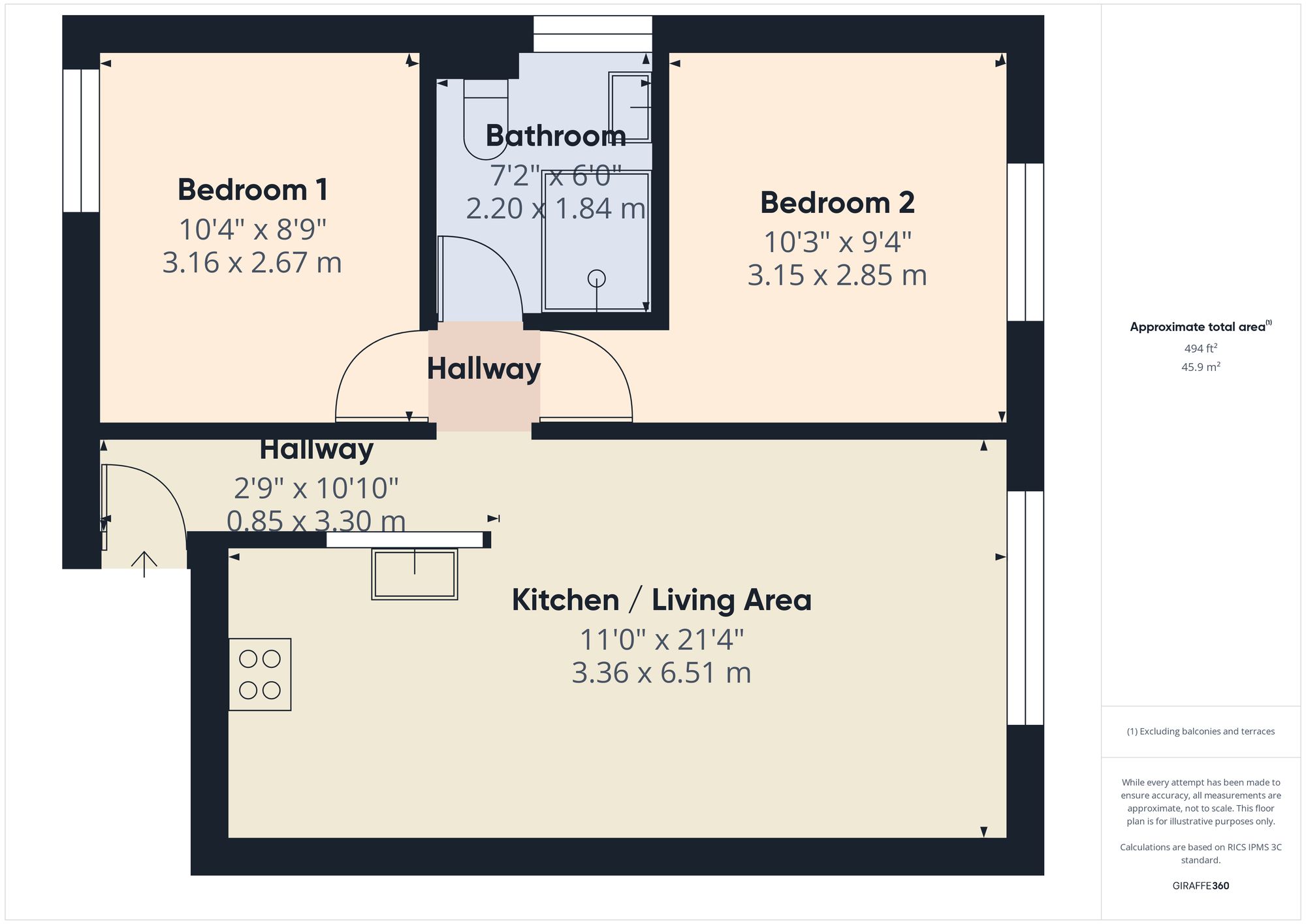 Flat 19, Haven Court, Haverfordwest floorplan