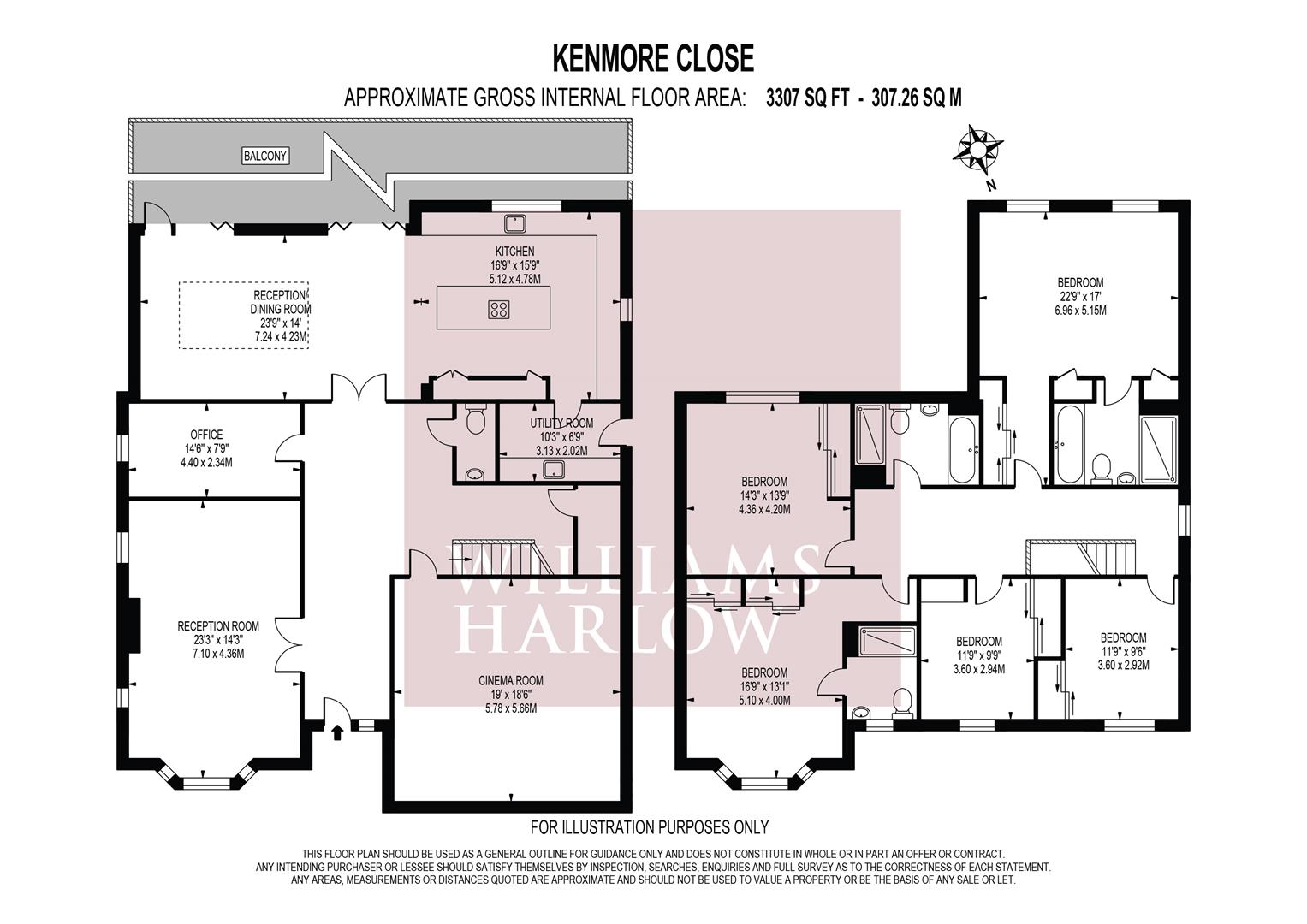 1, Kenmore Close, Epsom Downs floorplan