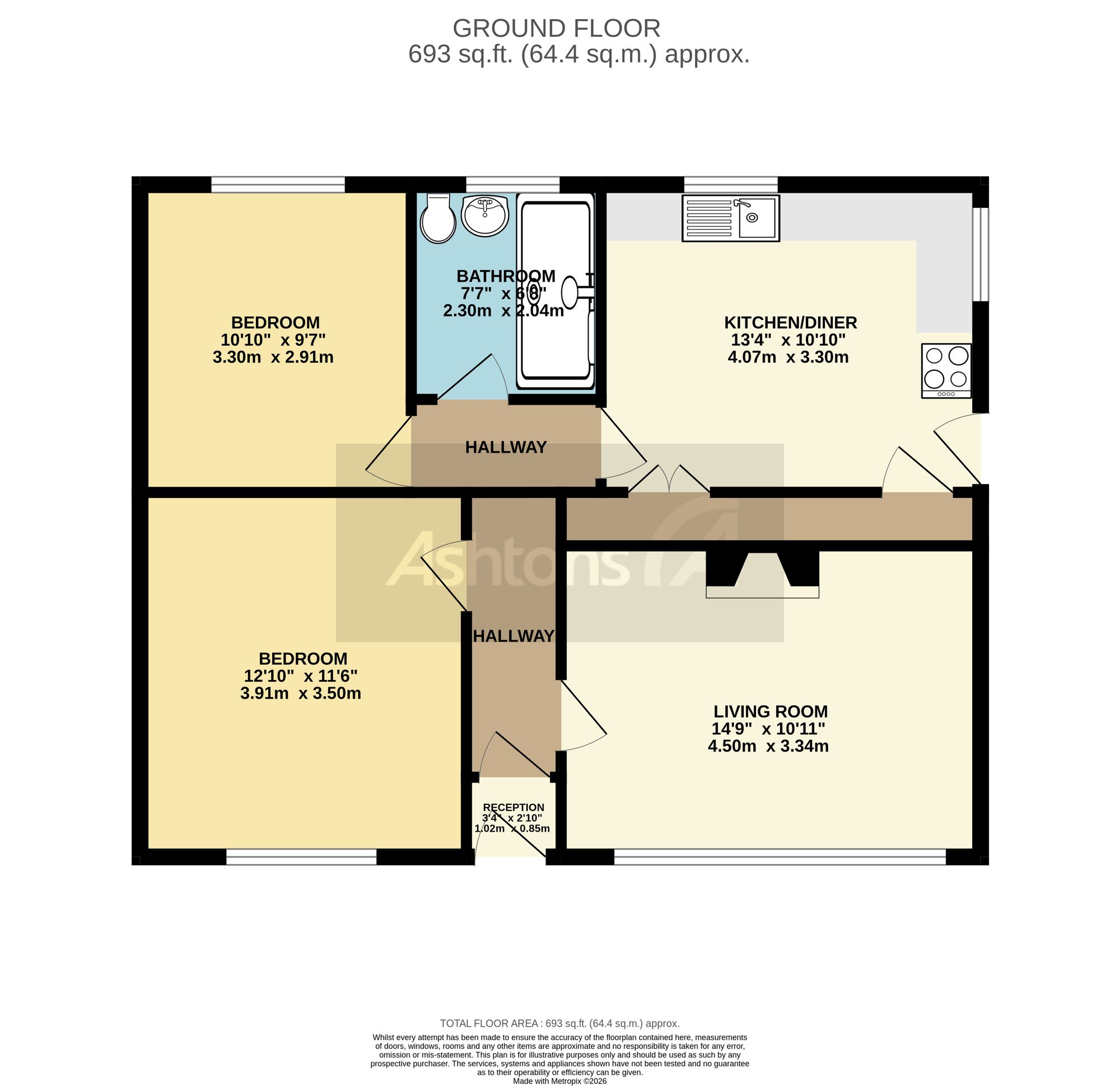 6 Welbeck Avenue, Newton-Le-Willows floorplan
