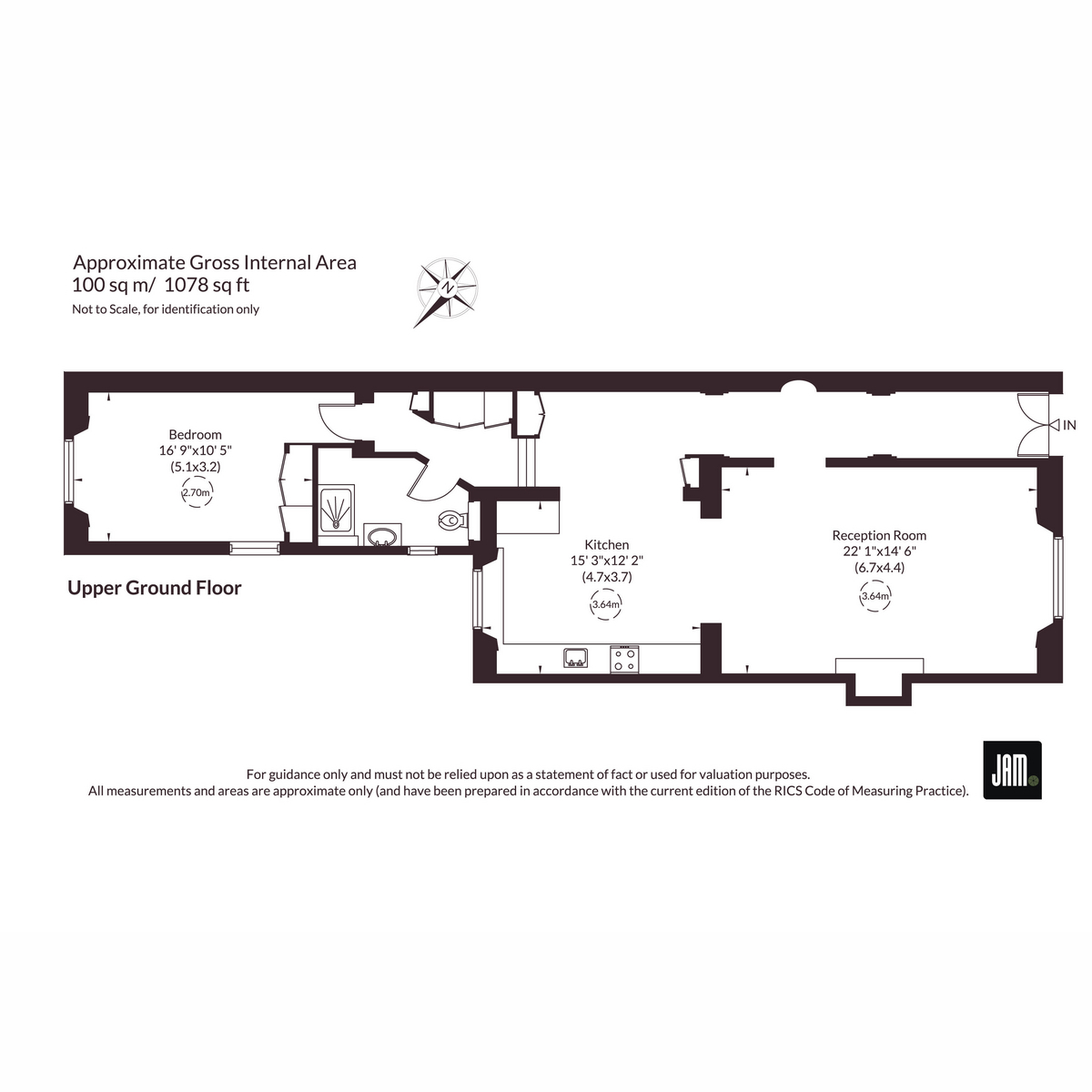 Flat 5, 71, Westbourne Terrace, London floorplan