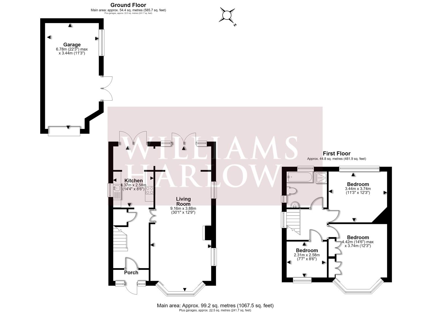 56, Roundwood Way, Banstead floorplan