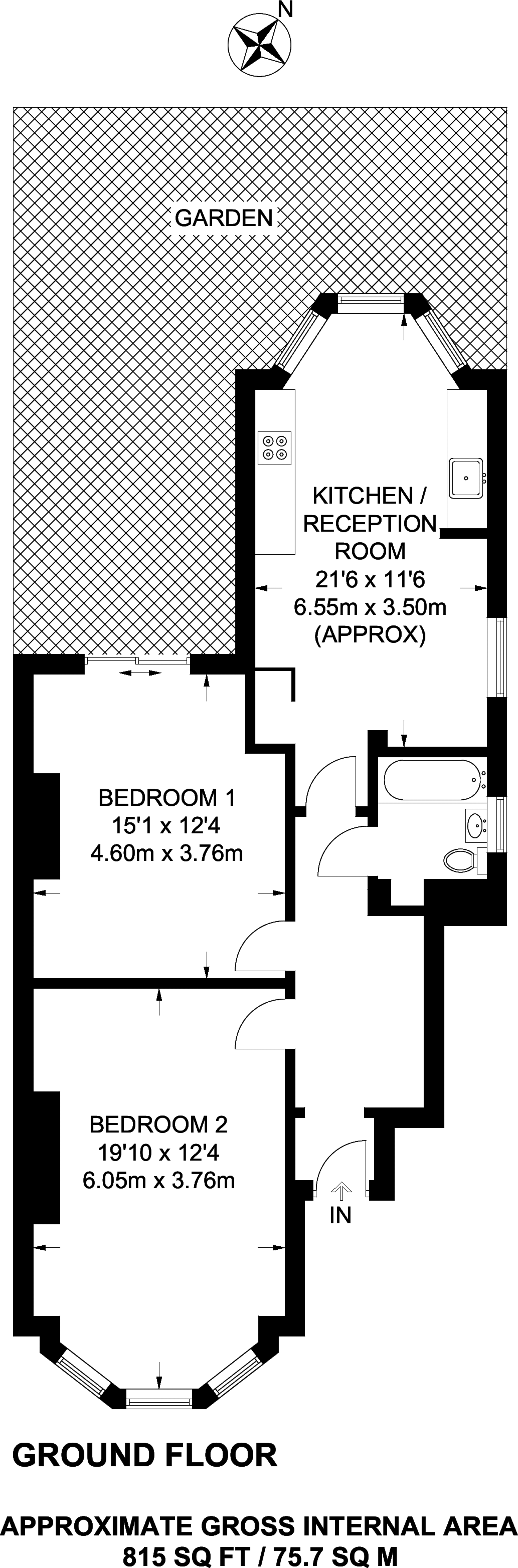 2 Bedrooms Flat to rent in Welldon Crescent, Harrow HA1