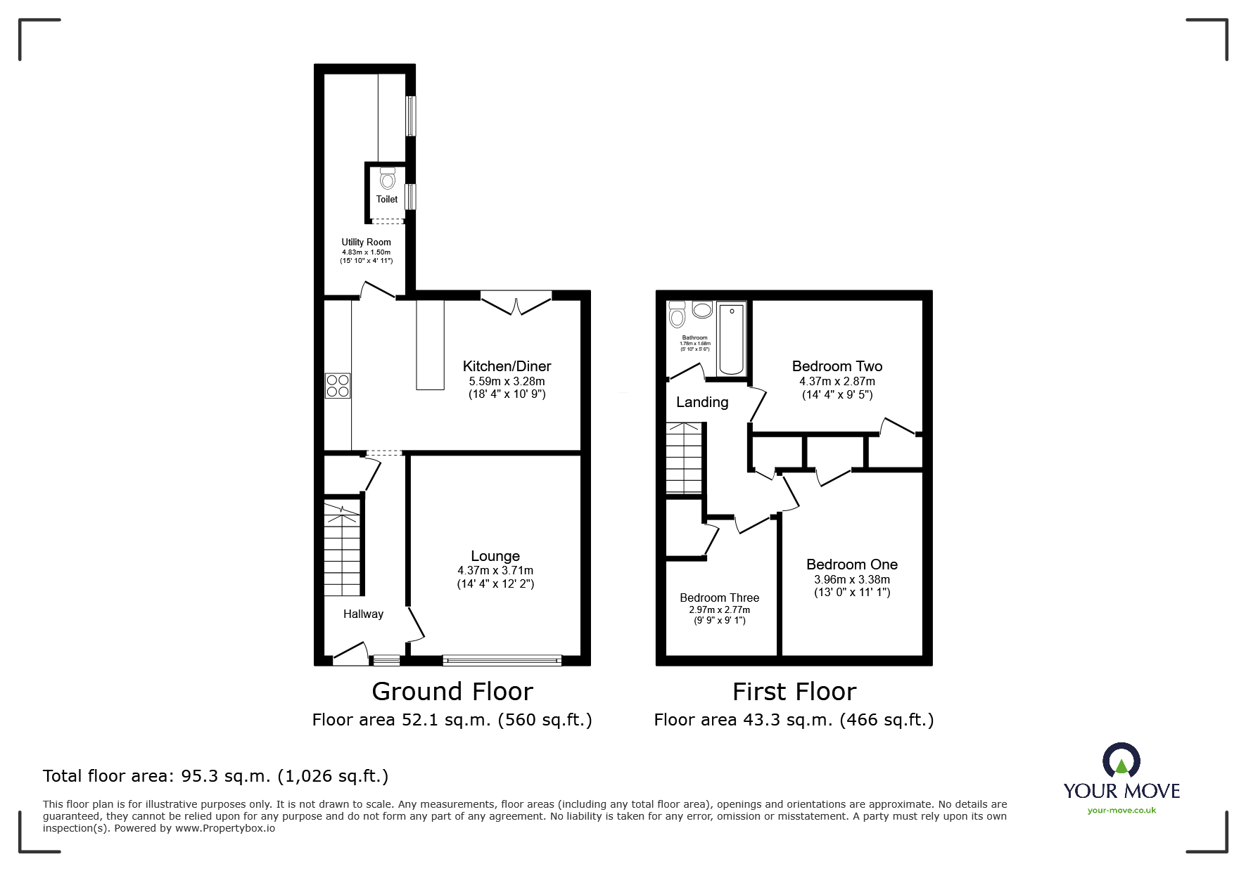 44, Amyson Road, Leicestershire floorplan