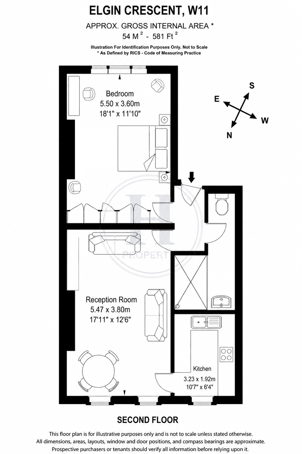 29, Elgin Crescent, London floorplan