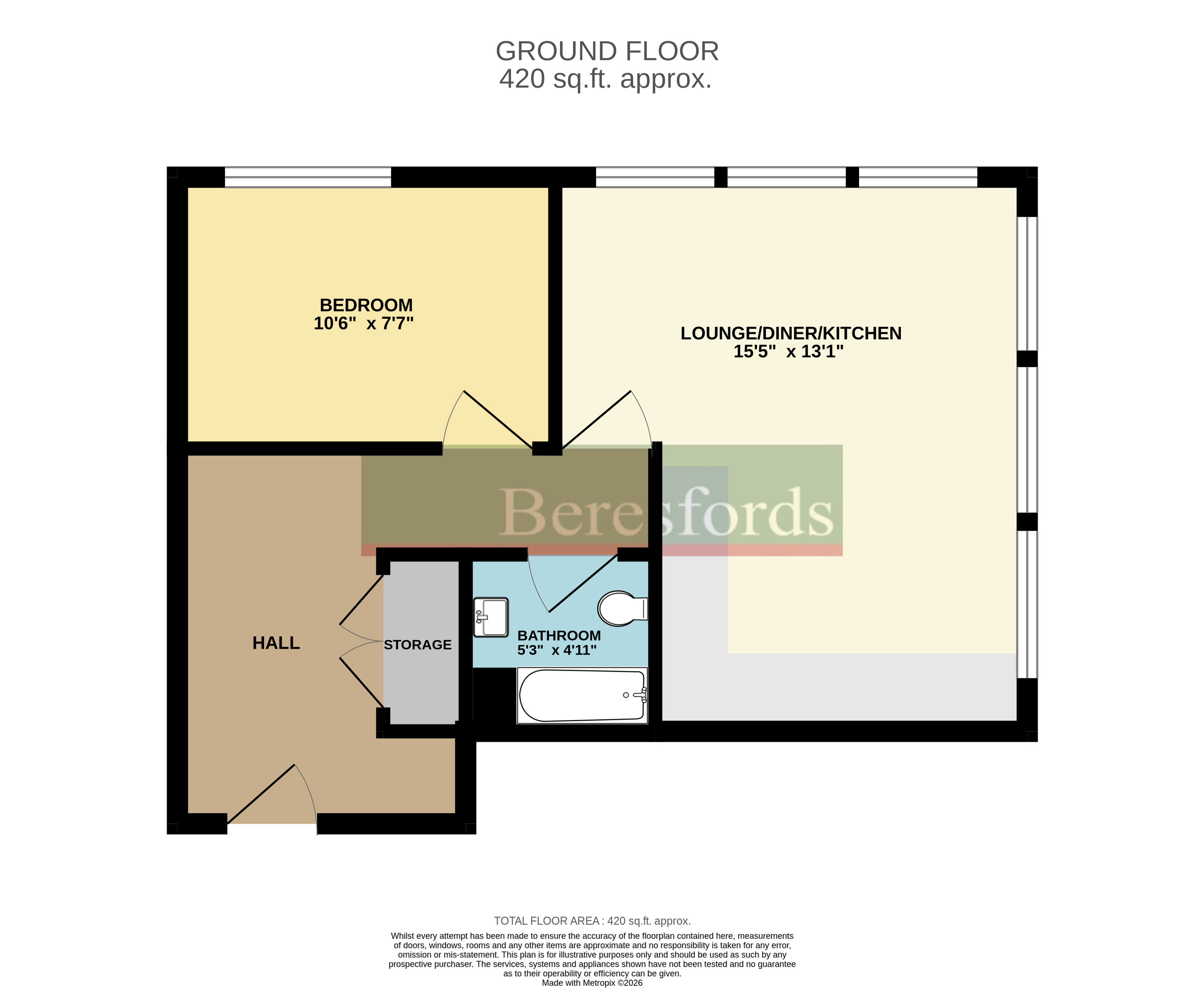 2 Regent House,, Hubert Road, Essex floorplan