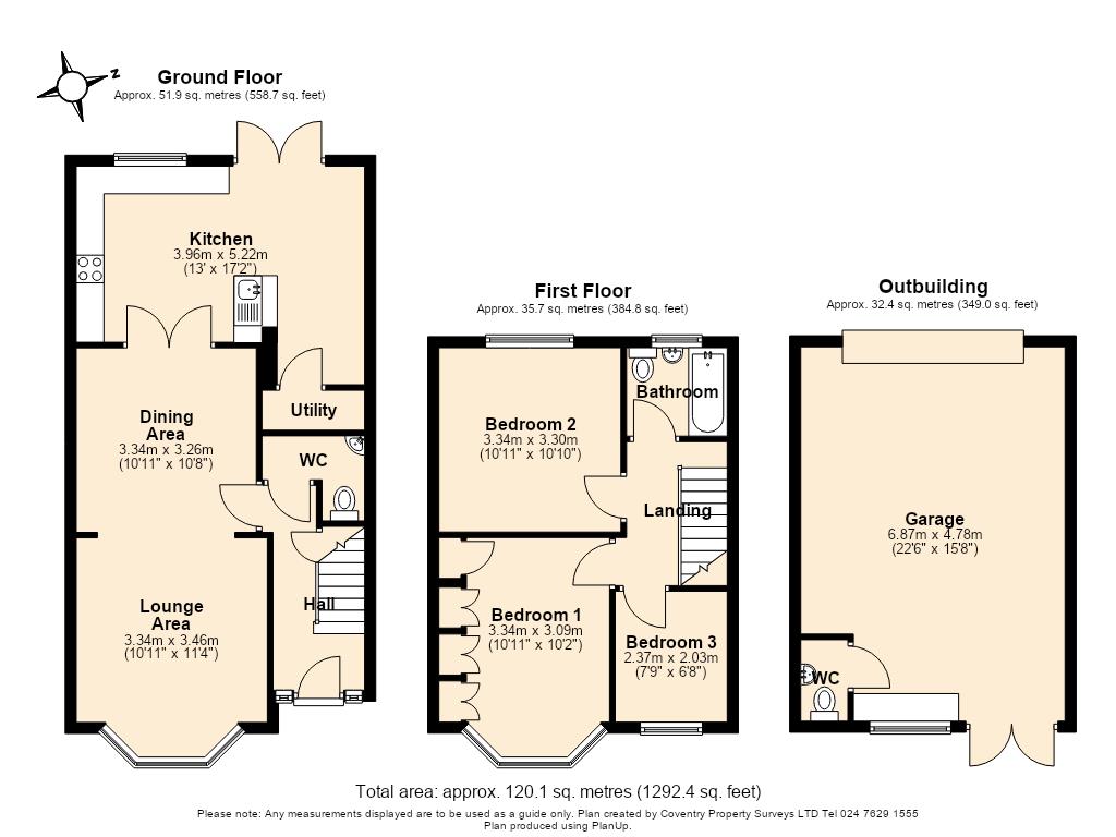 72, Grayswood Avenue, Coventry floorplan