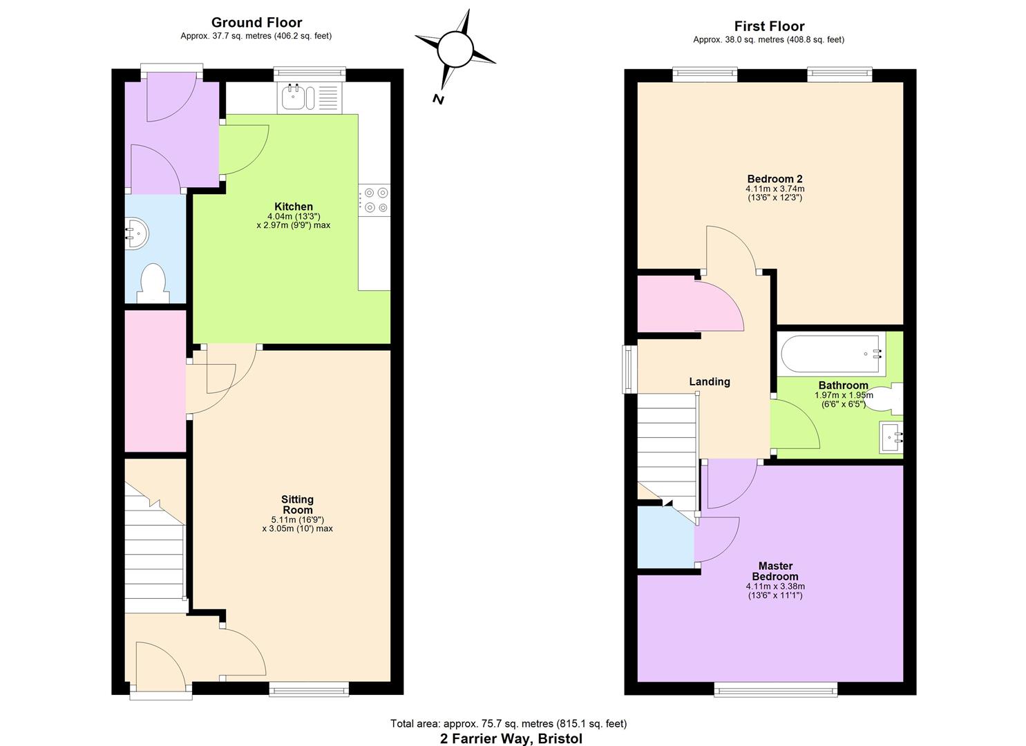 2, Farrier Way, Bristol floorplan