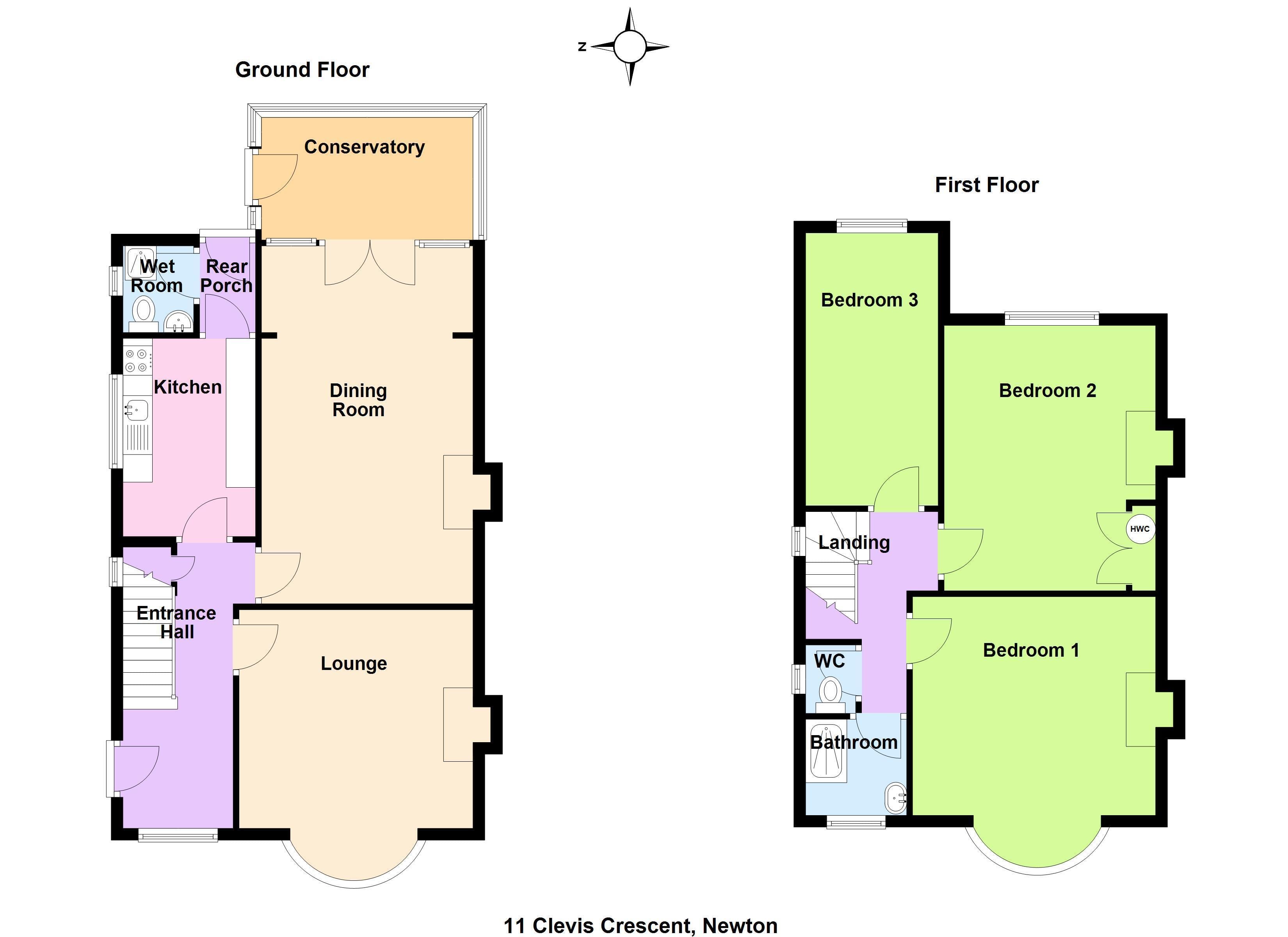 11, CLEVIS CRESCENT, PORTHCAWL floorplan