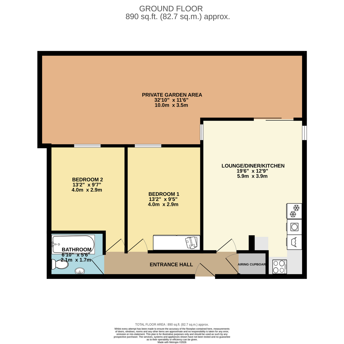 7, Tanners Court, Lincoln floorplan