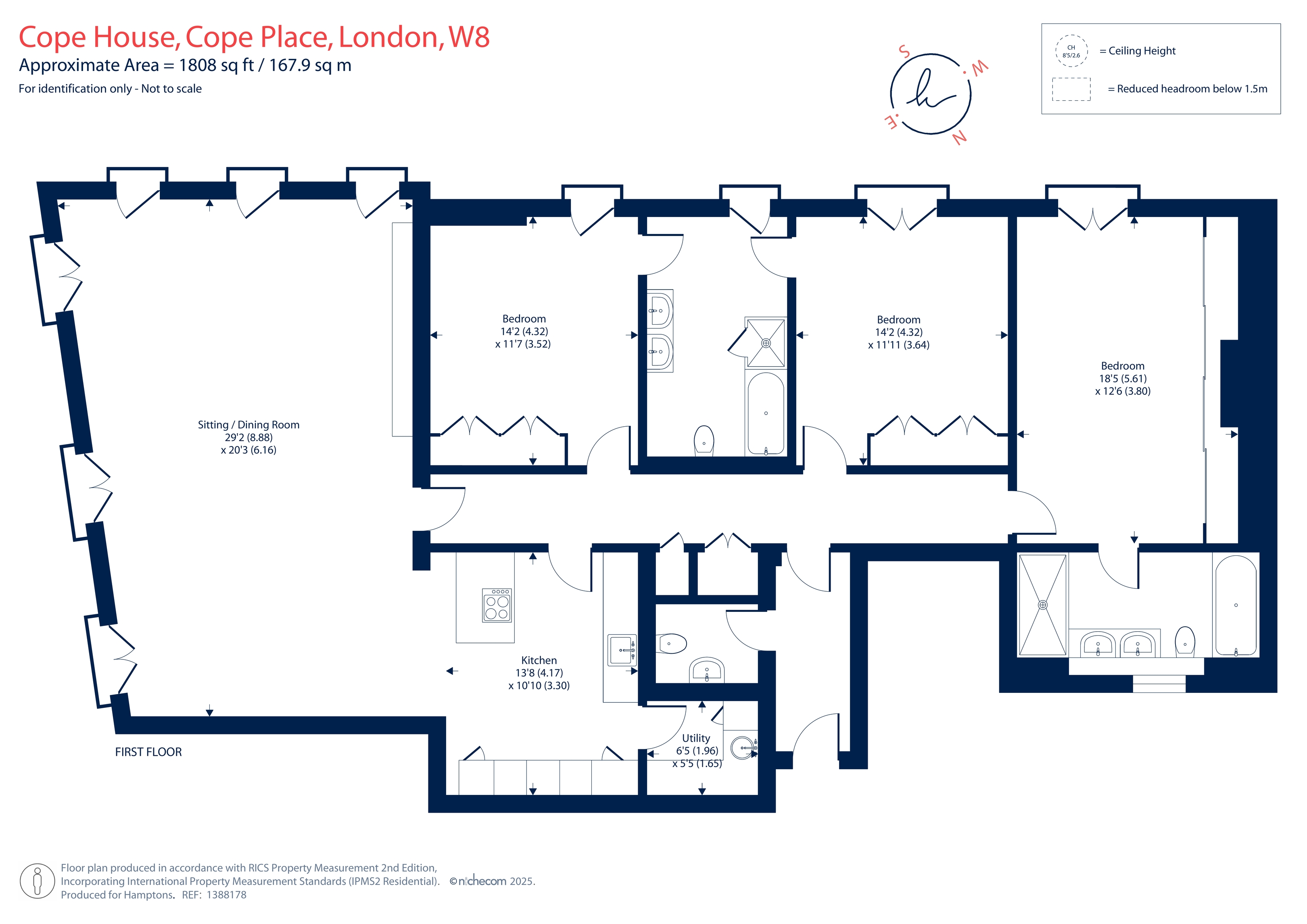 Flat 4, Cope House, Cope Place, London floorplan