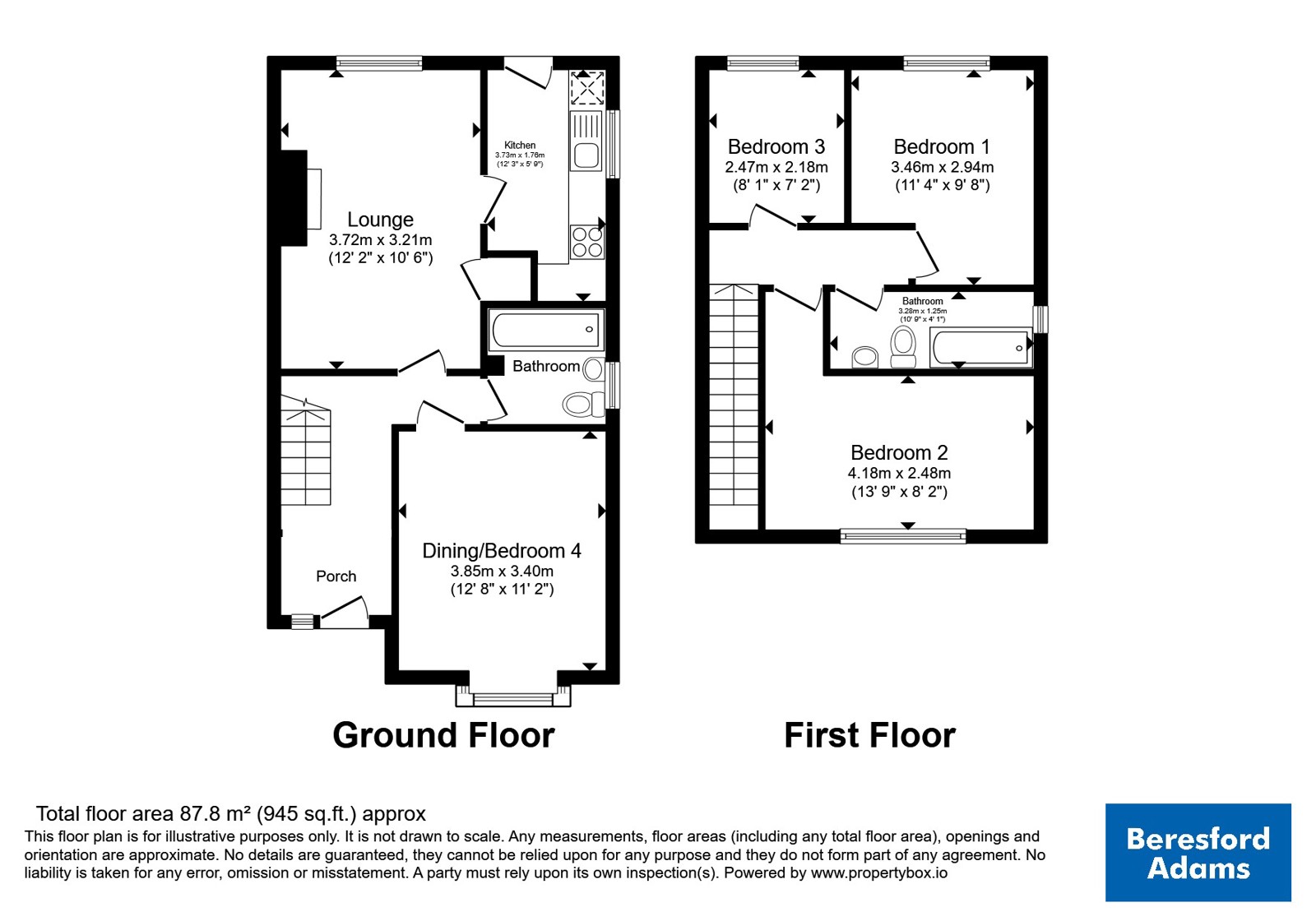 2, Birchwood Close, Wrexham floorplan