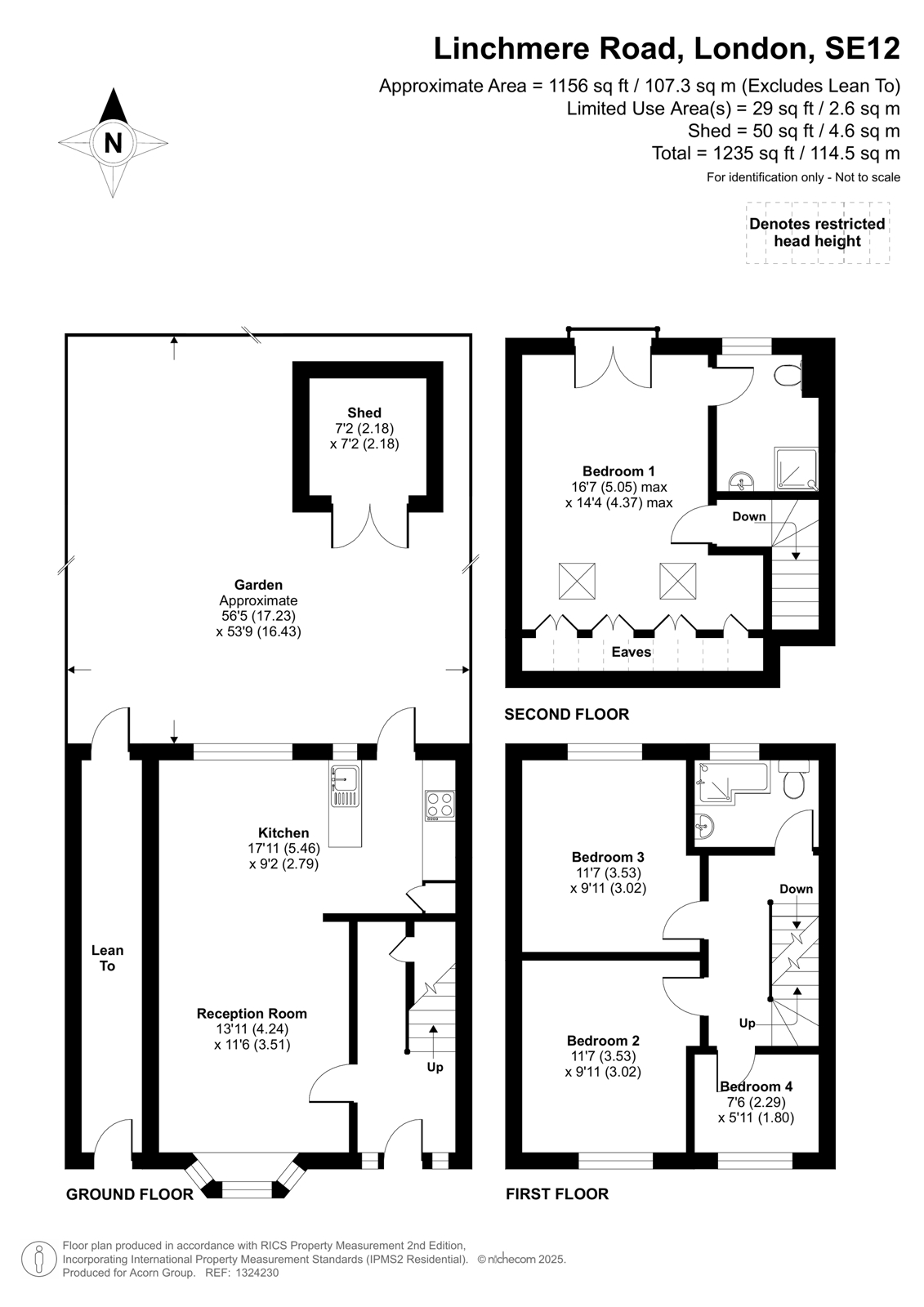 16, Linchmere Road, London floorplan