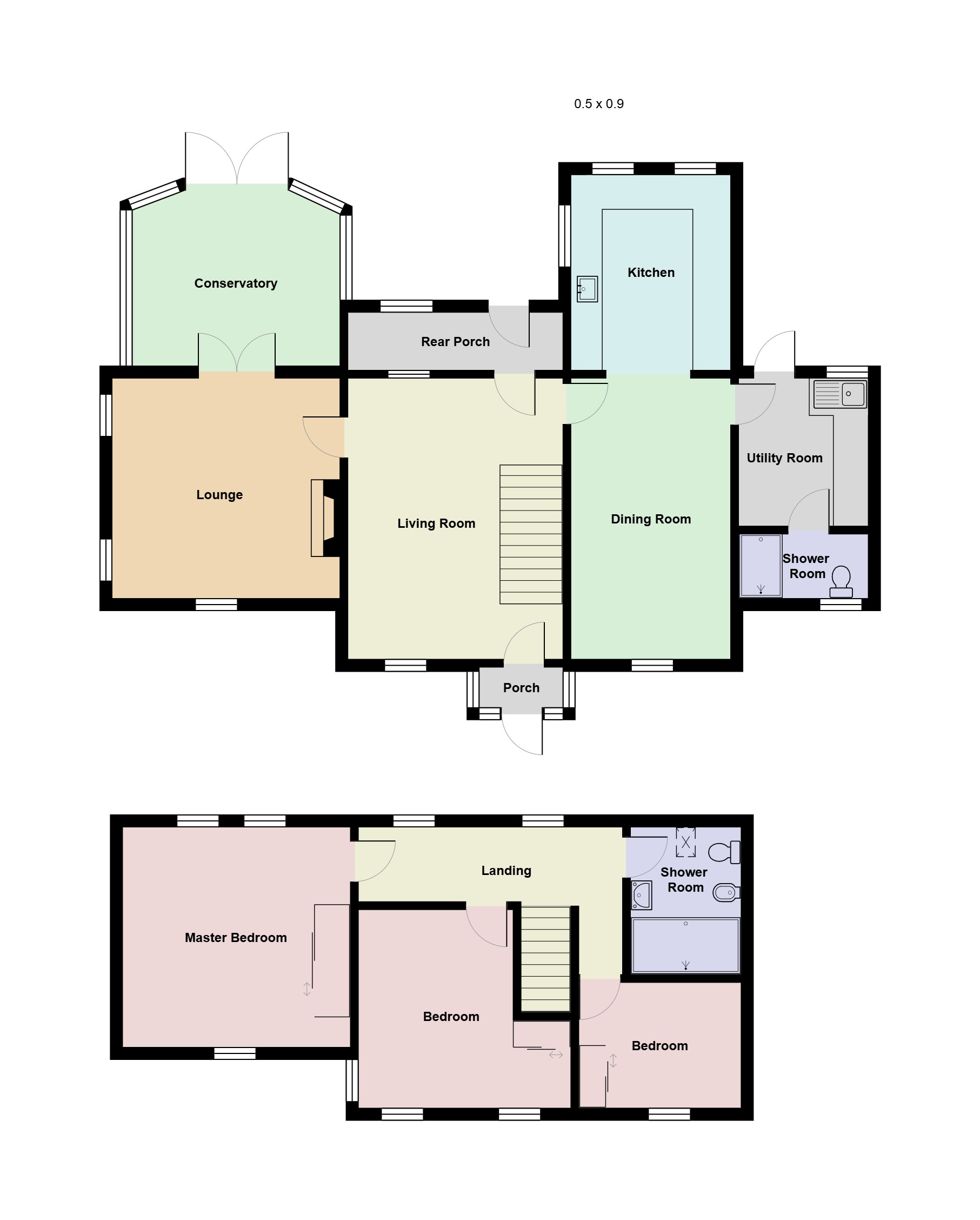 Trecregin East, Llangrannog, Llandysul floorplan