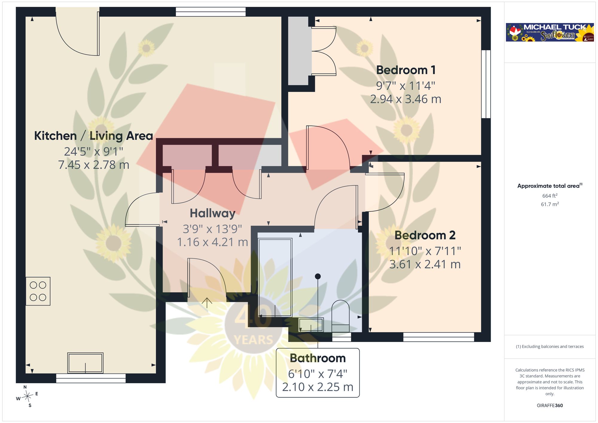 22 St. James Close, Gloucester floorplan