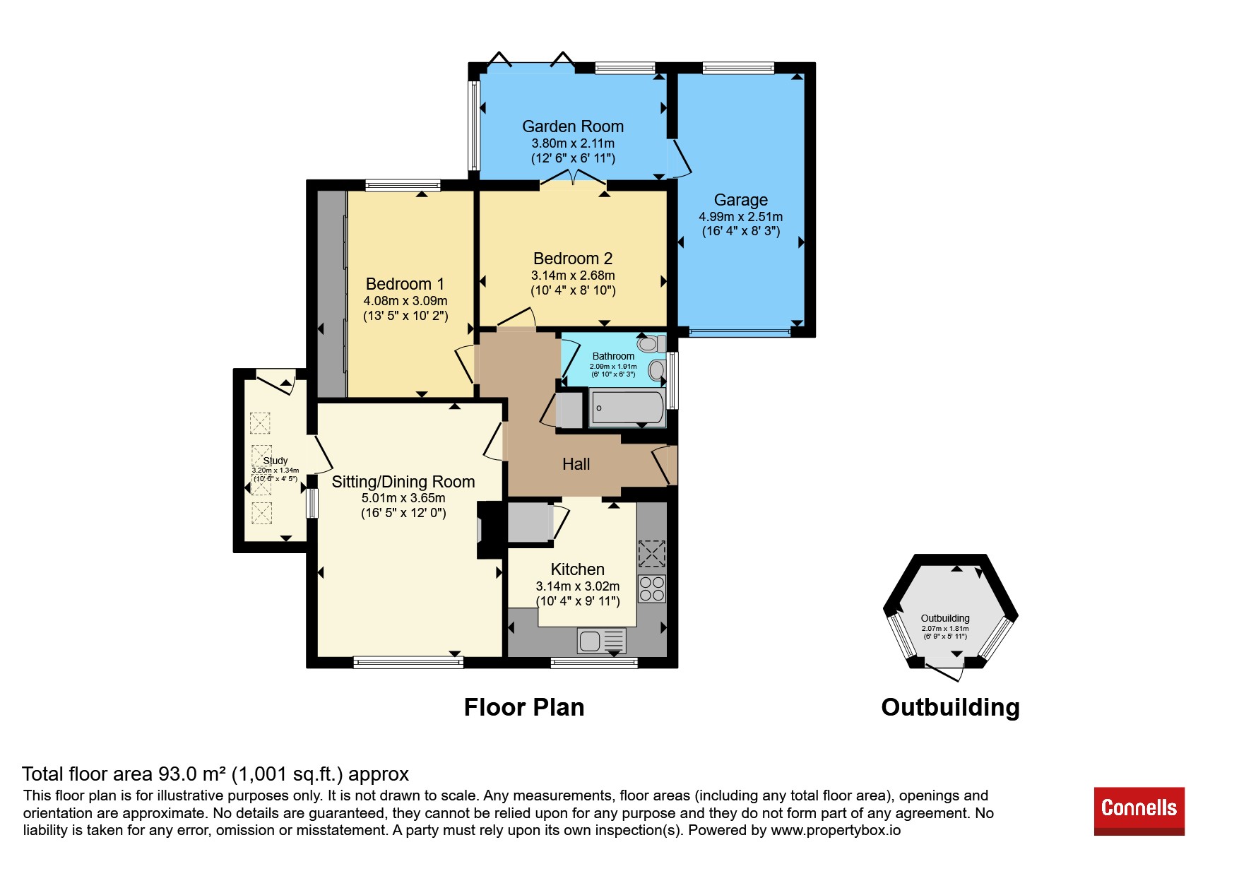 Orchard Bungalow, Plain Road, Ashford floorplan
