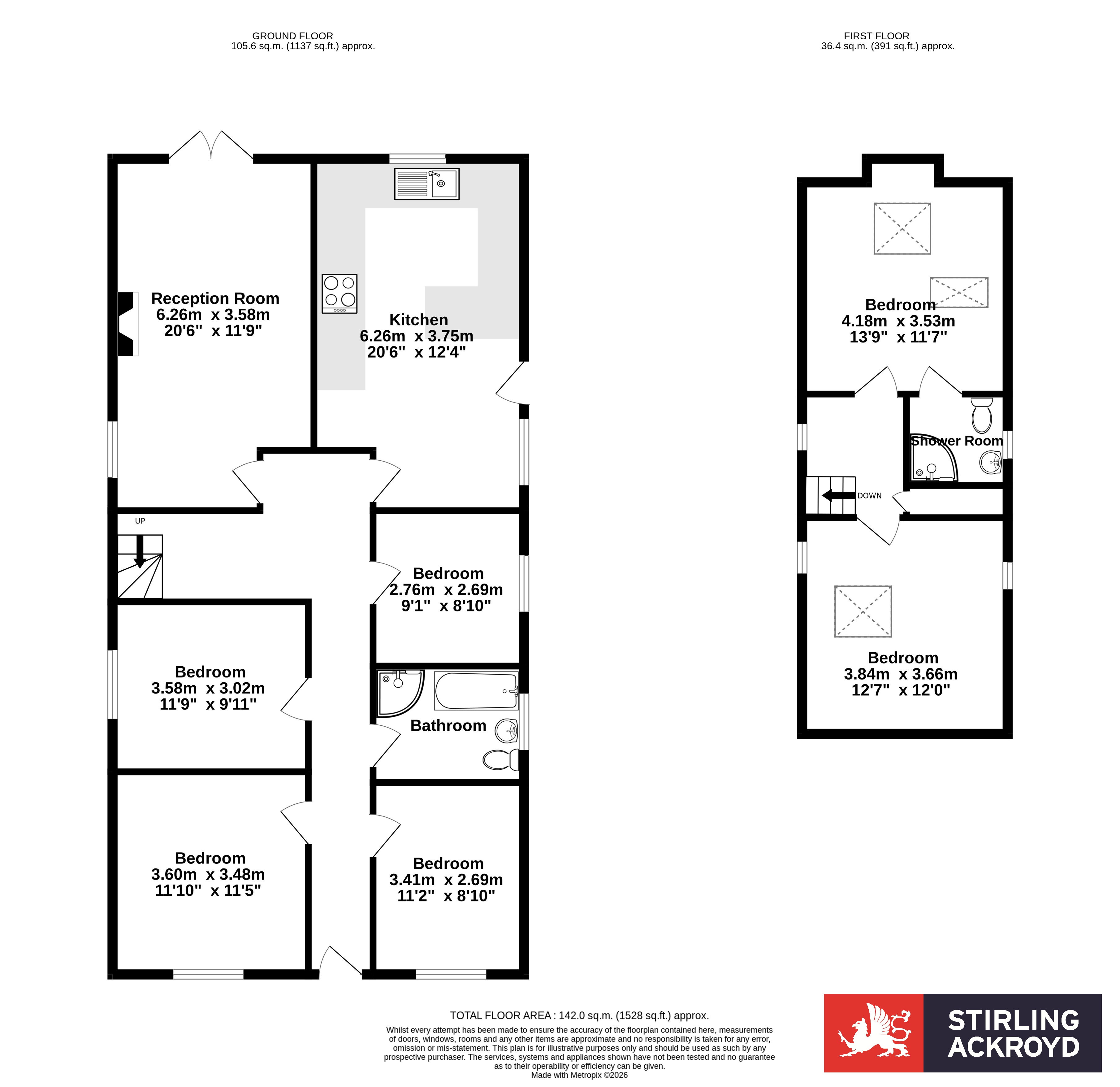 42, Wood Street, Aldershot floorplan