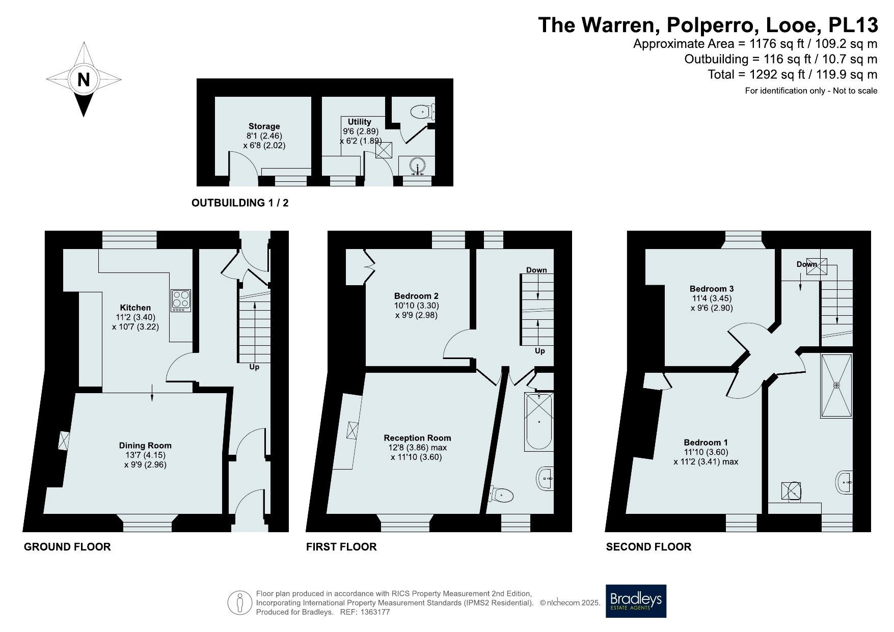 Bridgend House The Warren, Polperro Looe Cornwall, Looe floorplan
