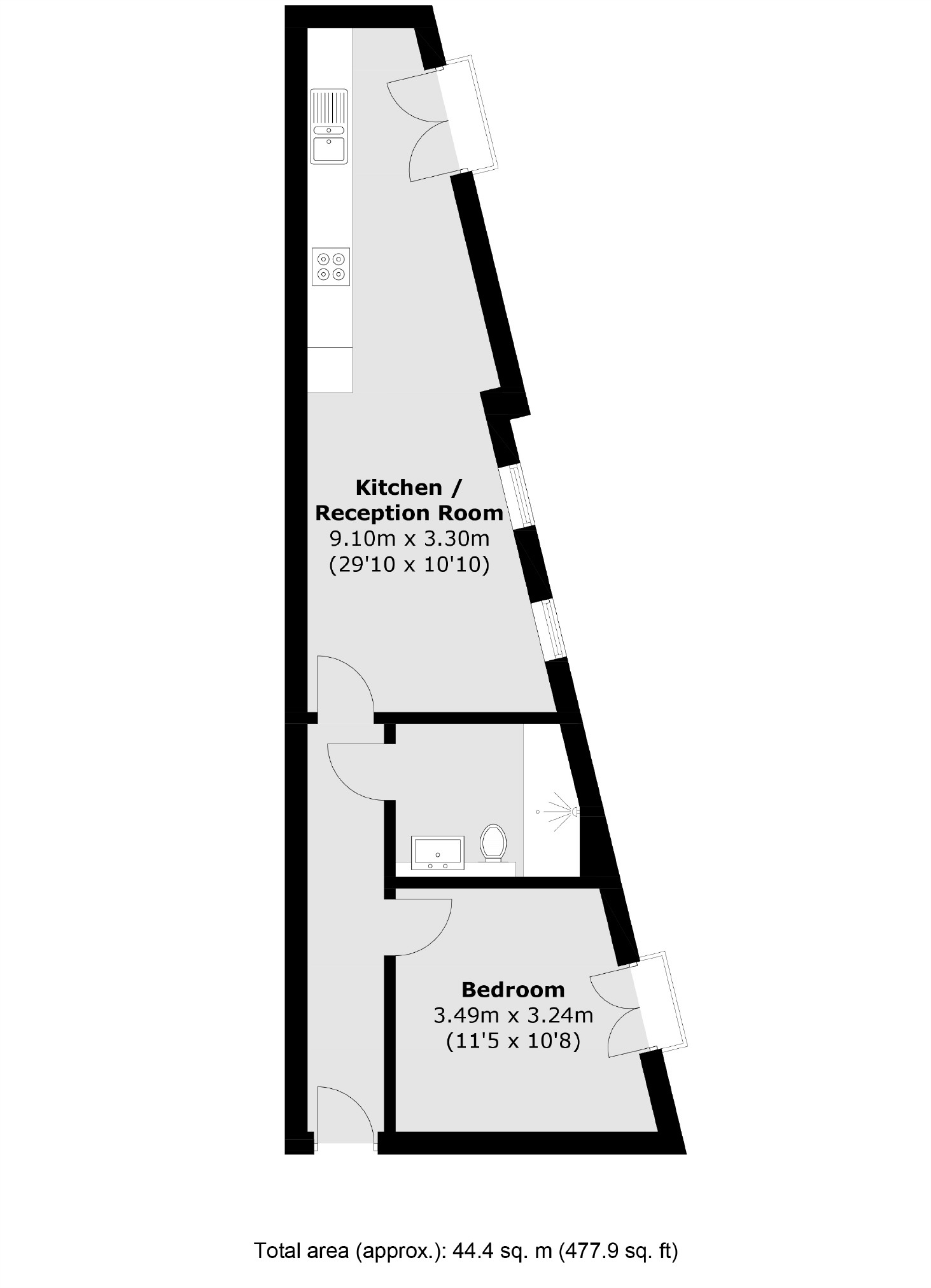 1 bed flat for sale in Cadogan Terrace, London E9 68554319 Zoopla