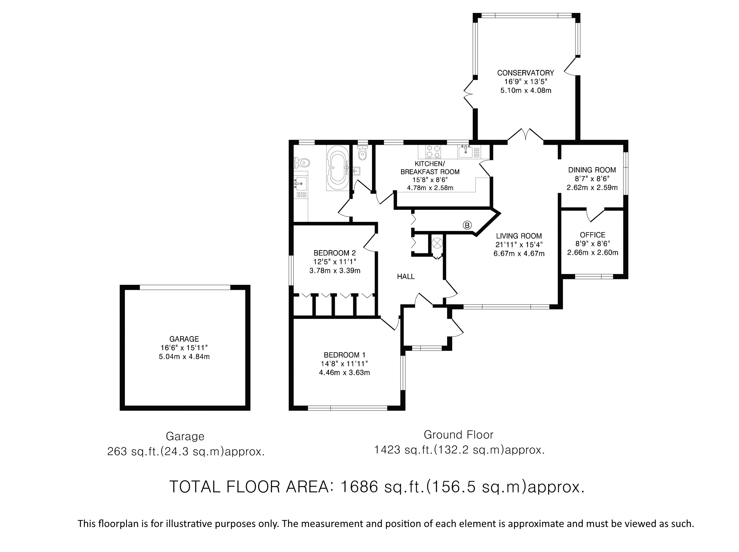 Silver Birch, Chequer Lane, St. Albans floorplan