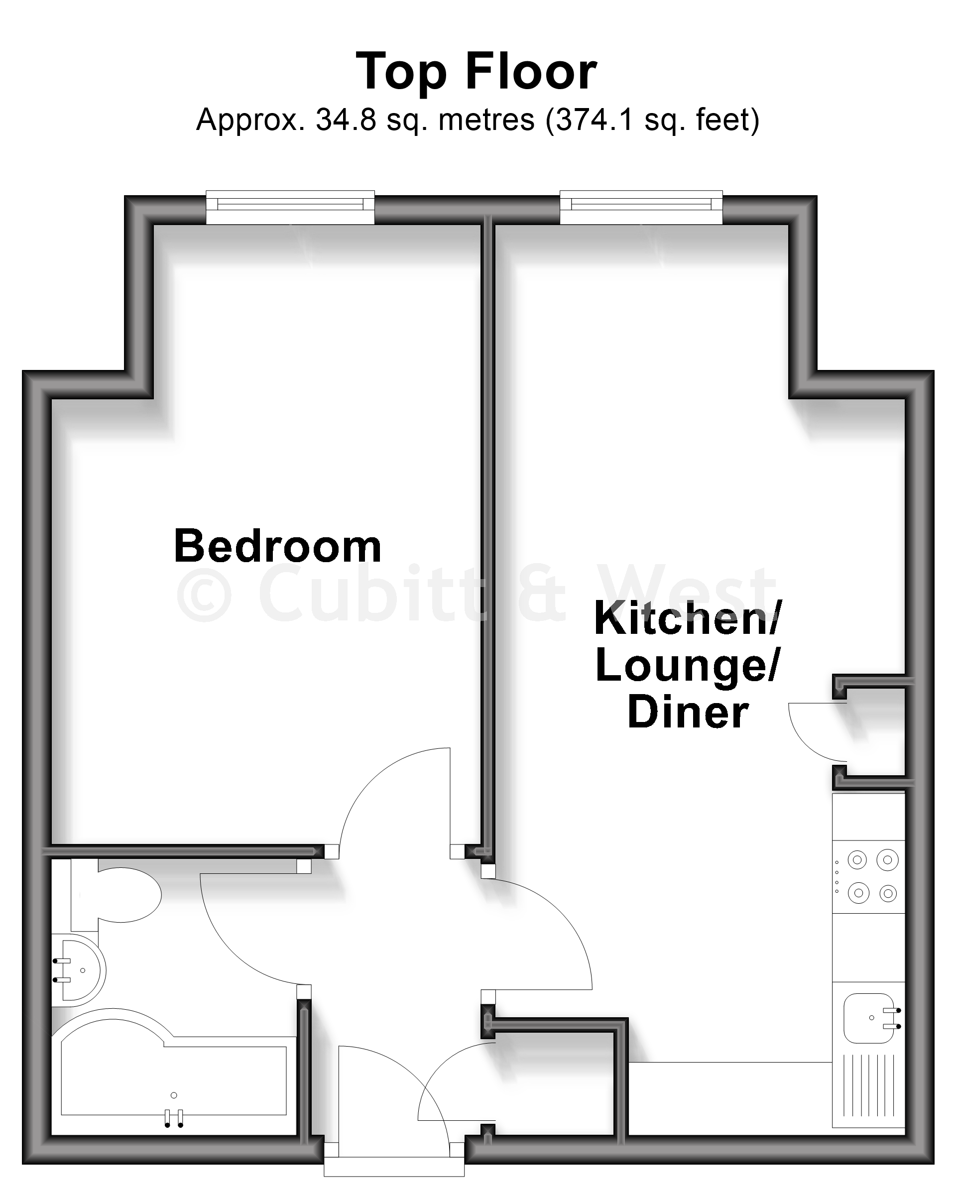 Columbia House, Romany Road, Worthing floorplan