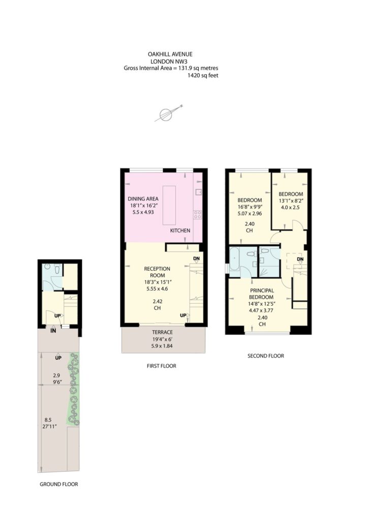Oakhill Avenue, Hampstead, London NW3, 3 bedroom for sale